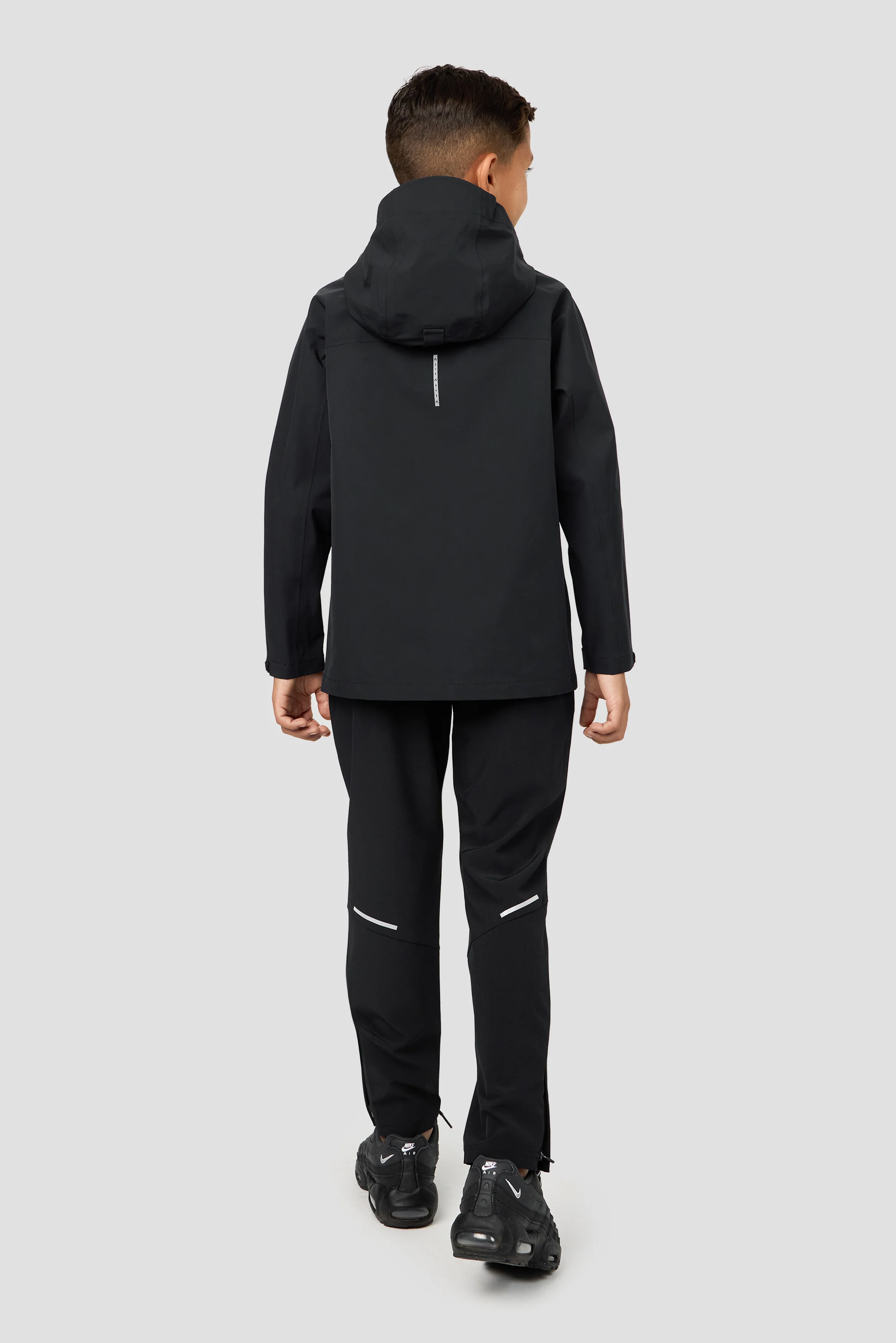 Boys Derecho Waterproof Jacket - Black - Image 4