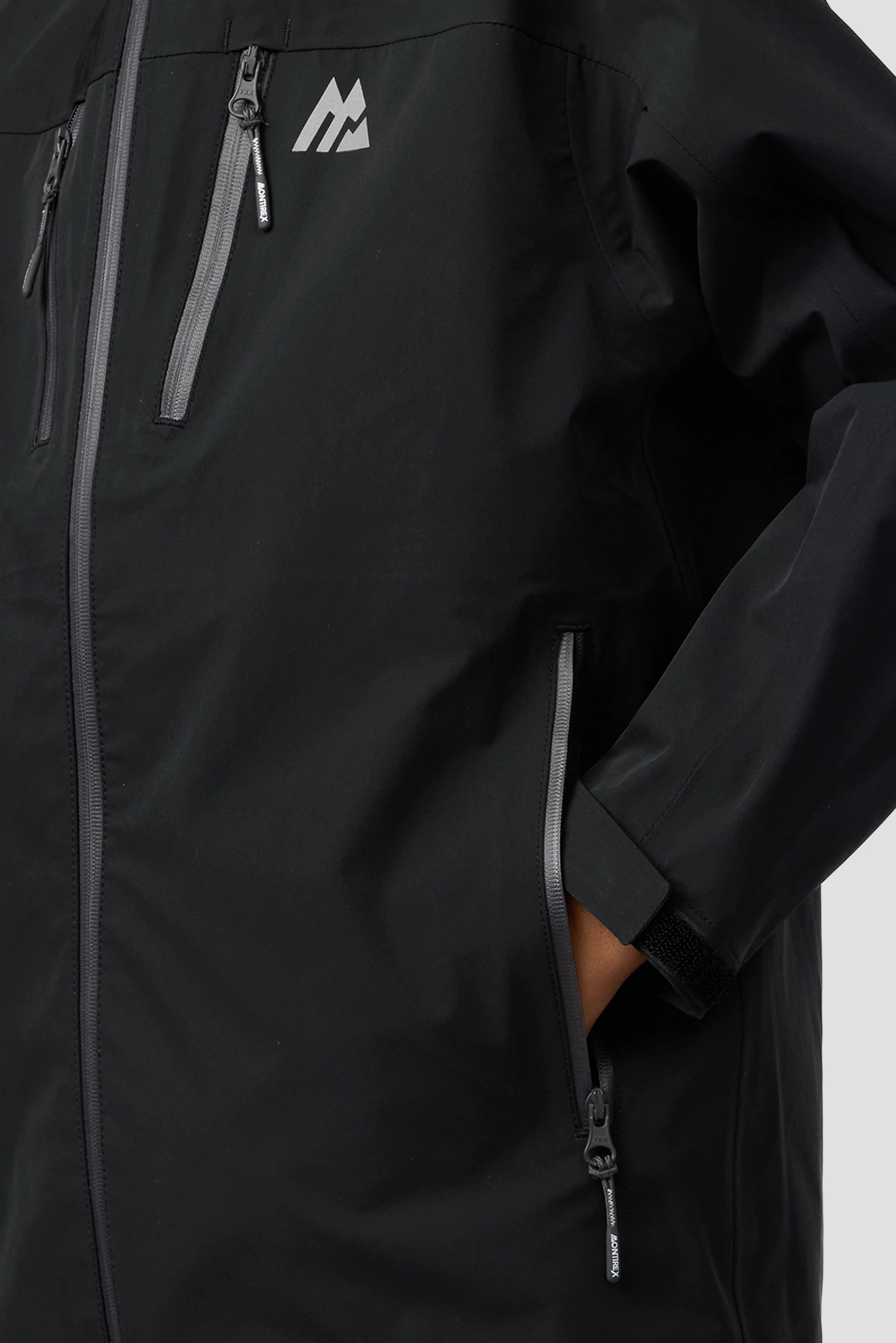 Boys Derecho Waterproof Jacket - Black - Image 6
