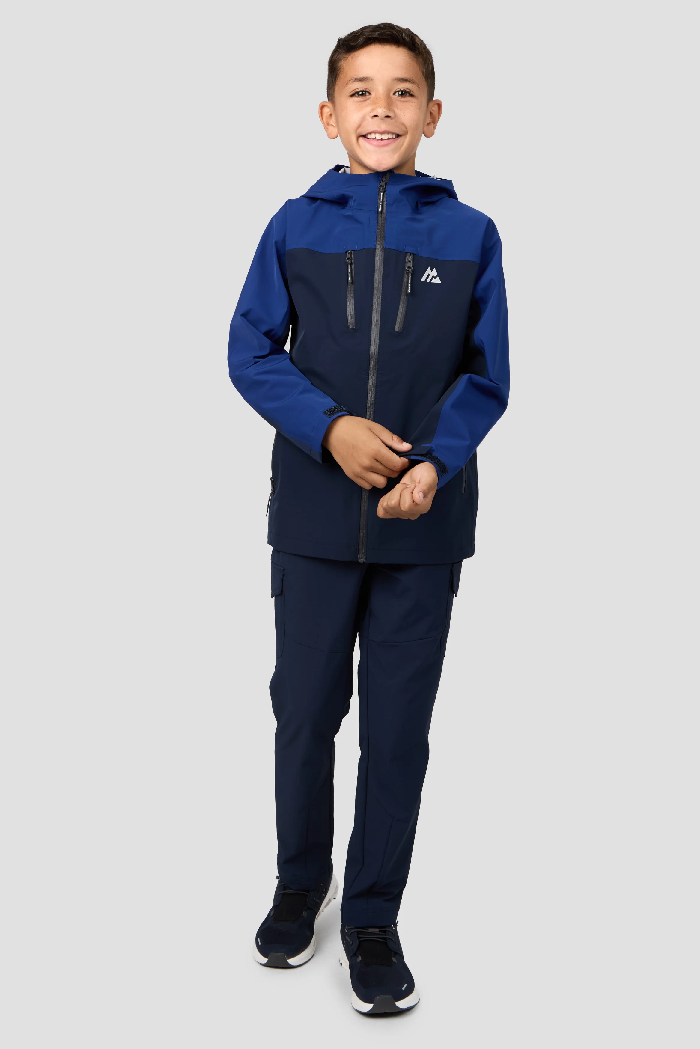 Boys Derecho Waterproof Jacket - Midnight Blue/Marine Blue - Image 3