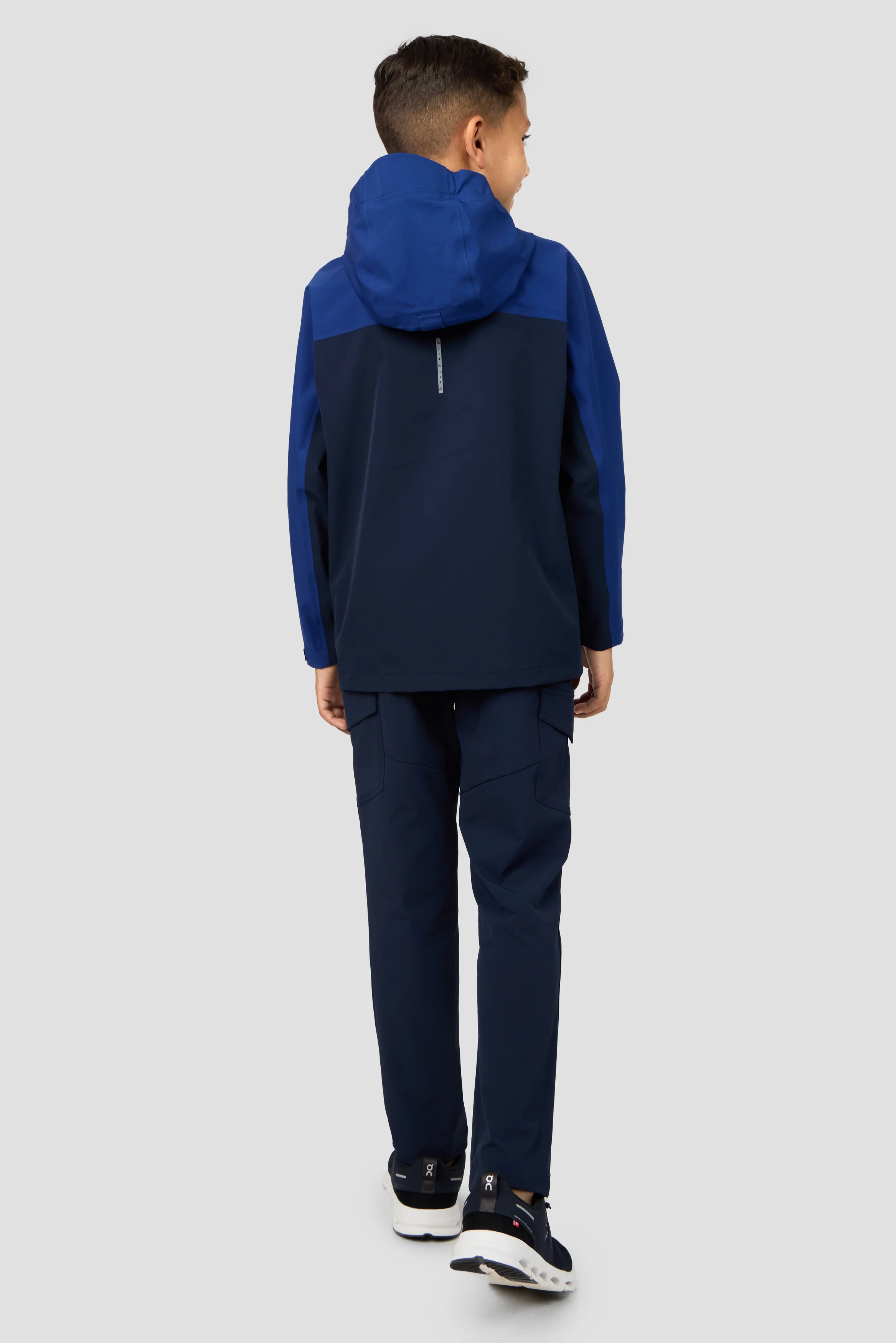 Boys Derecho Waterproof Jacket - Midnight Blue/Marine Blue - Image 4