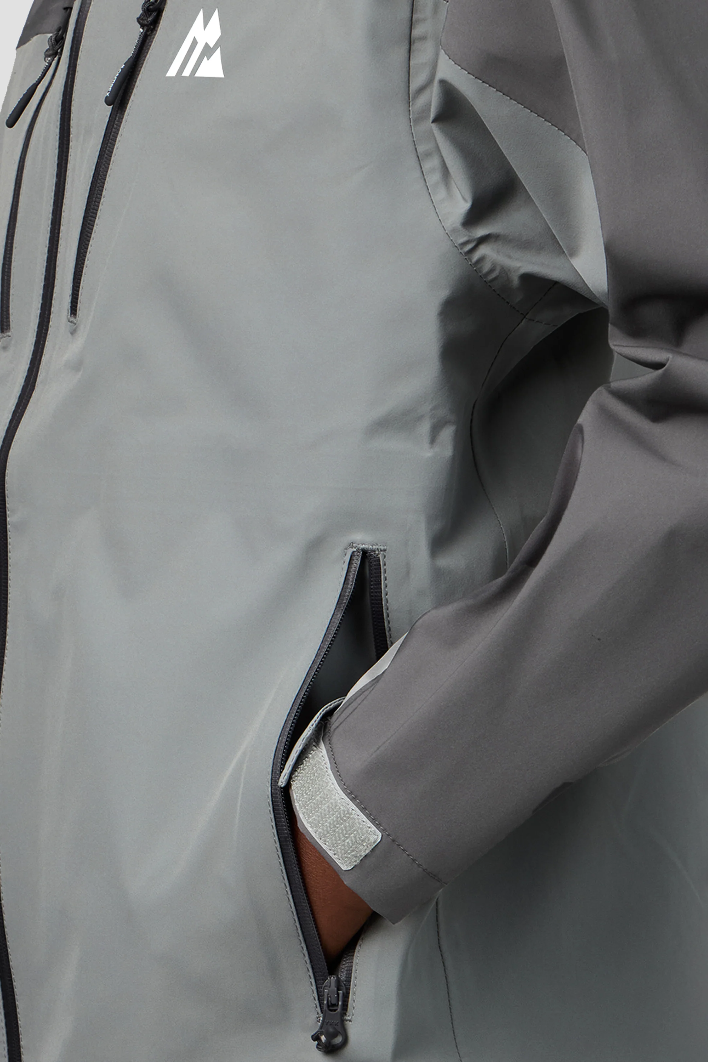 Boys Derecho Waterproof Jacket - Platinum Grey/Cement Grey - Image 6