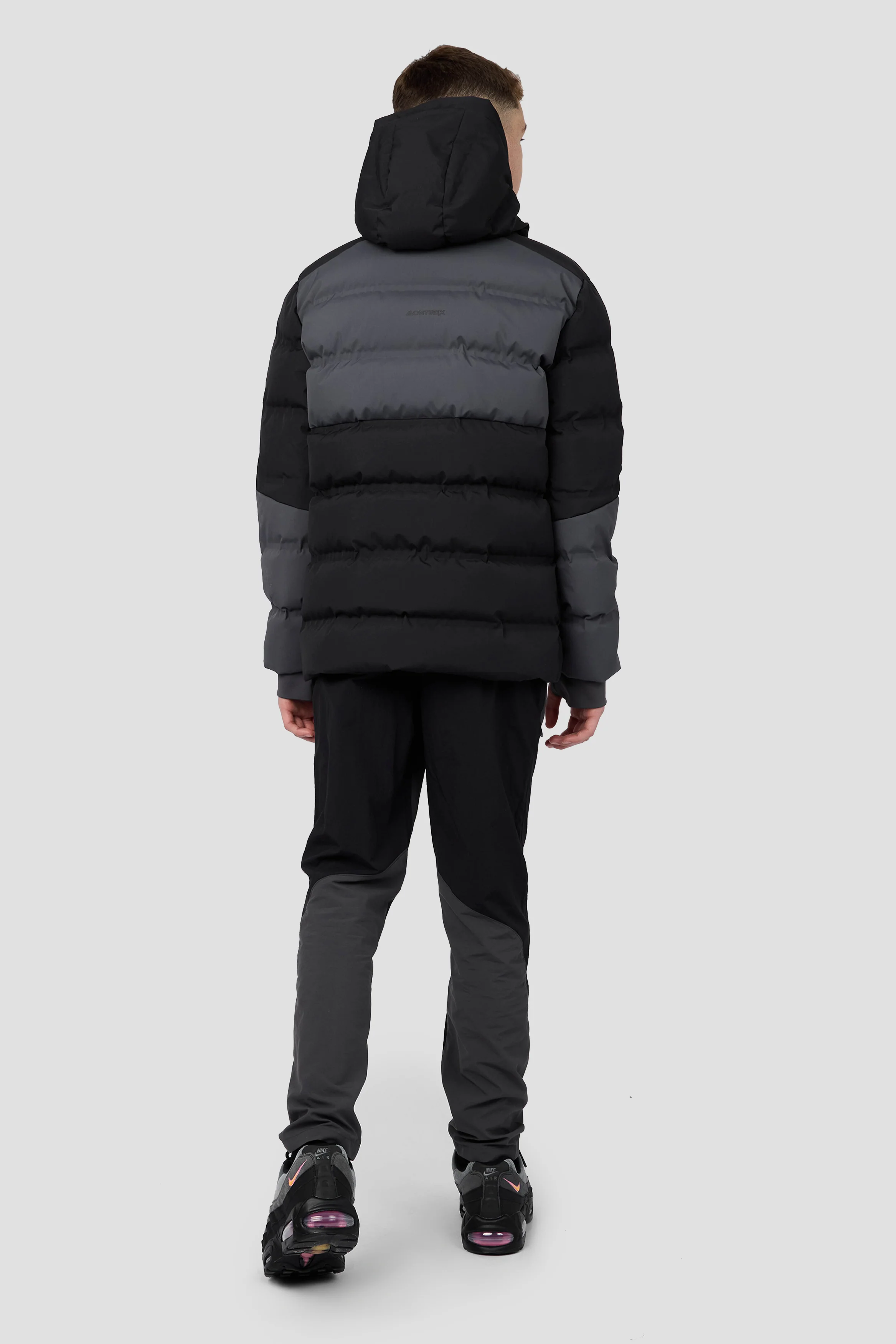 Boys Descent Down Jacket - Black/Asphalt - Image 4