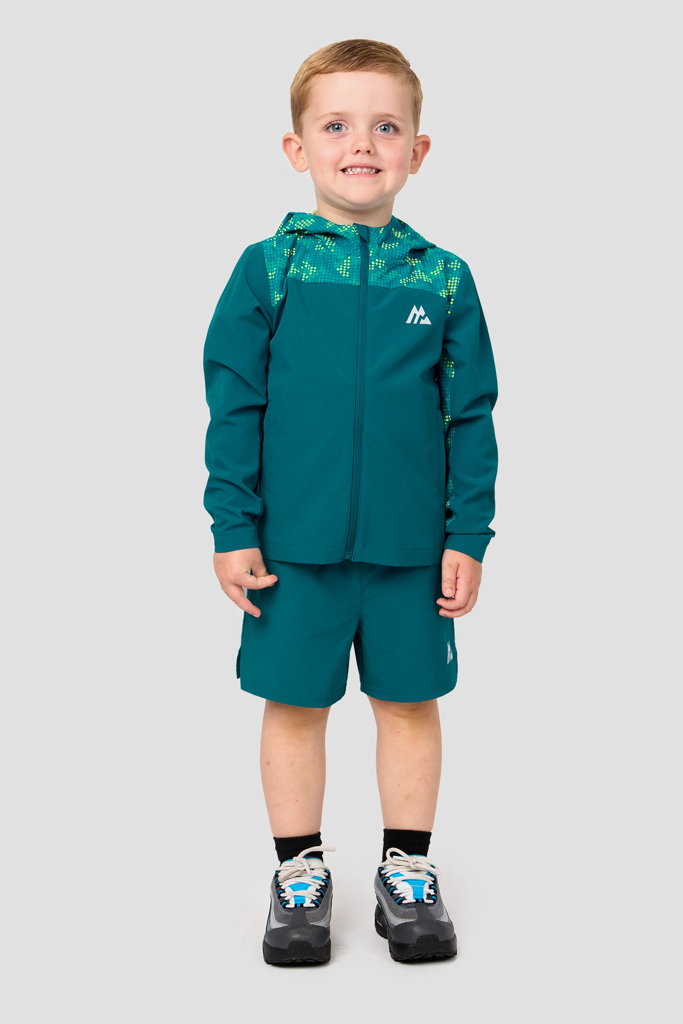 Infant Boys Descent Print Jacket - Atlantic/Aisen/Petyo/Apple