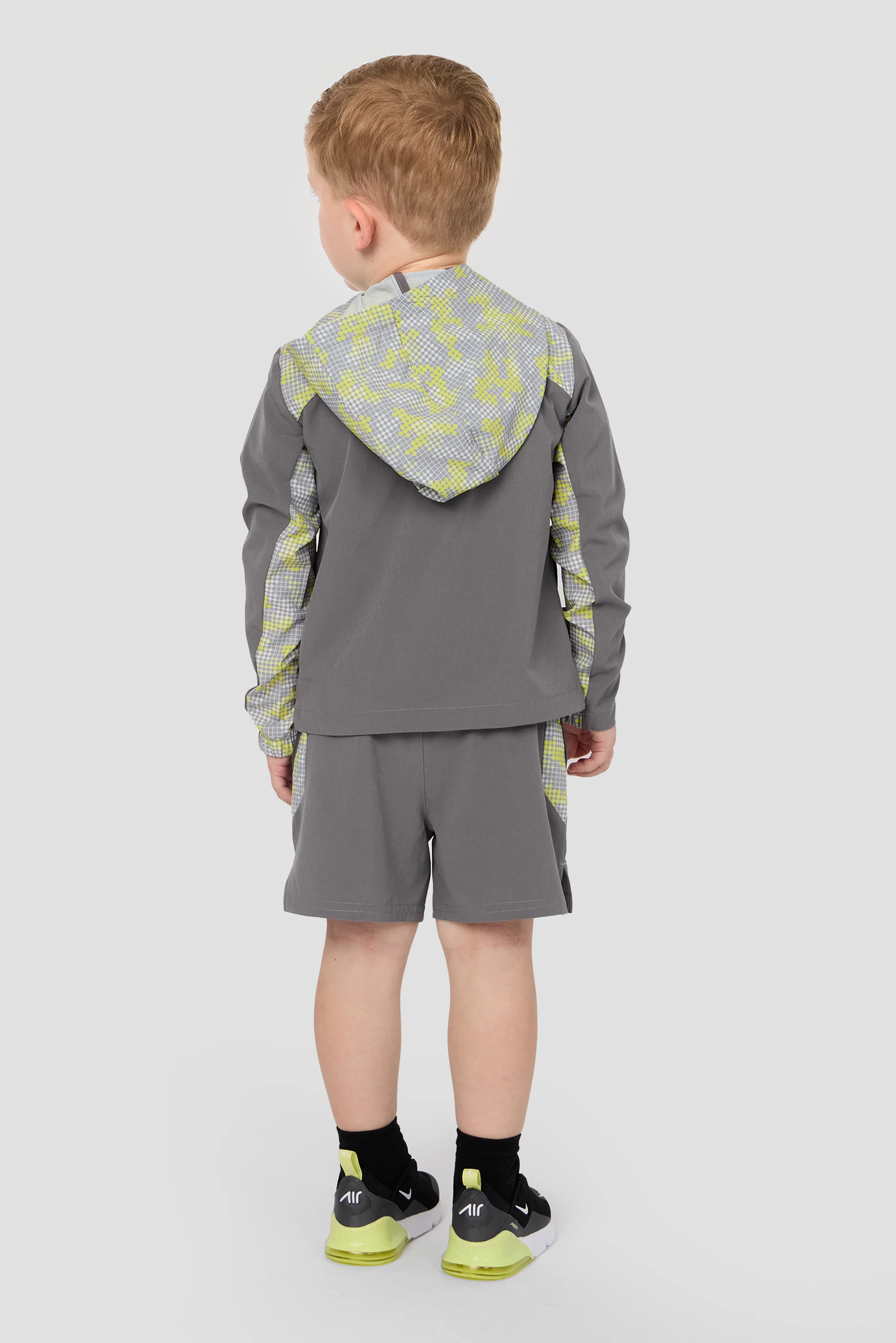 Infant Boys Descent Print Jacket - Cement Grey/Platinum Grey - Image 2