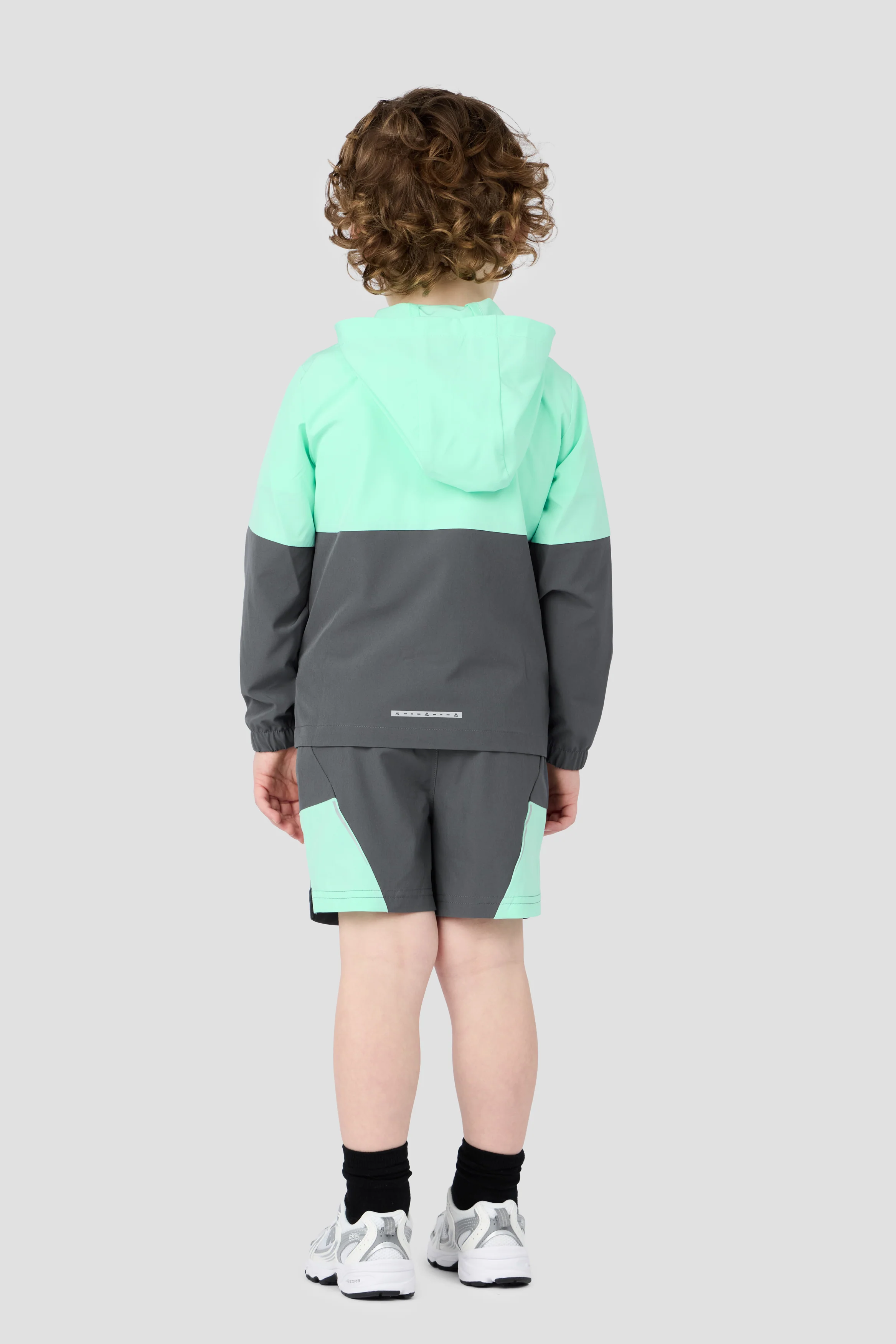 Infant Boys Edge Jacket/Edge Short - Duck Egg/Slate Grey - Image 2