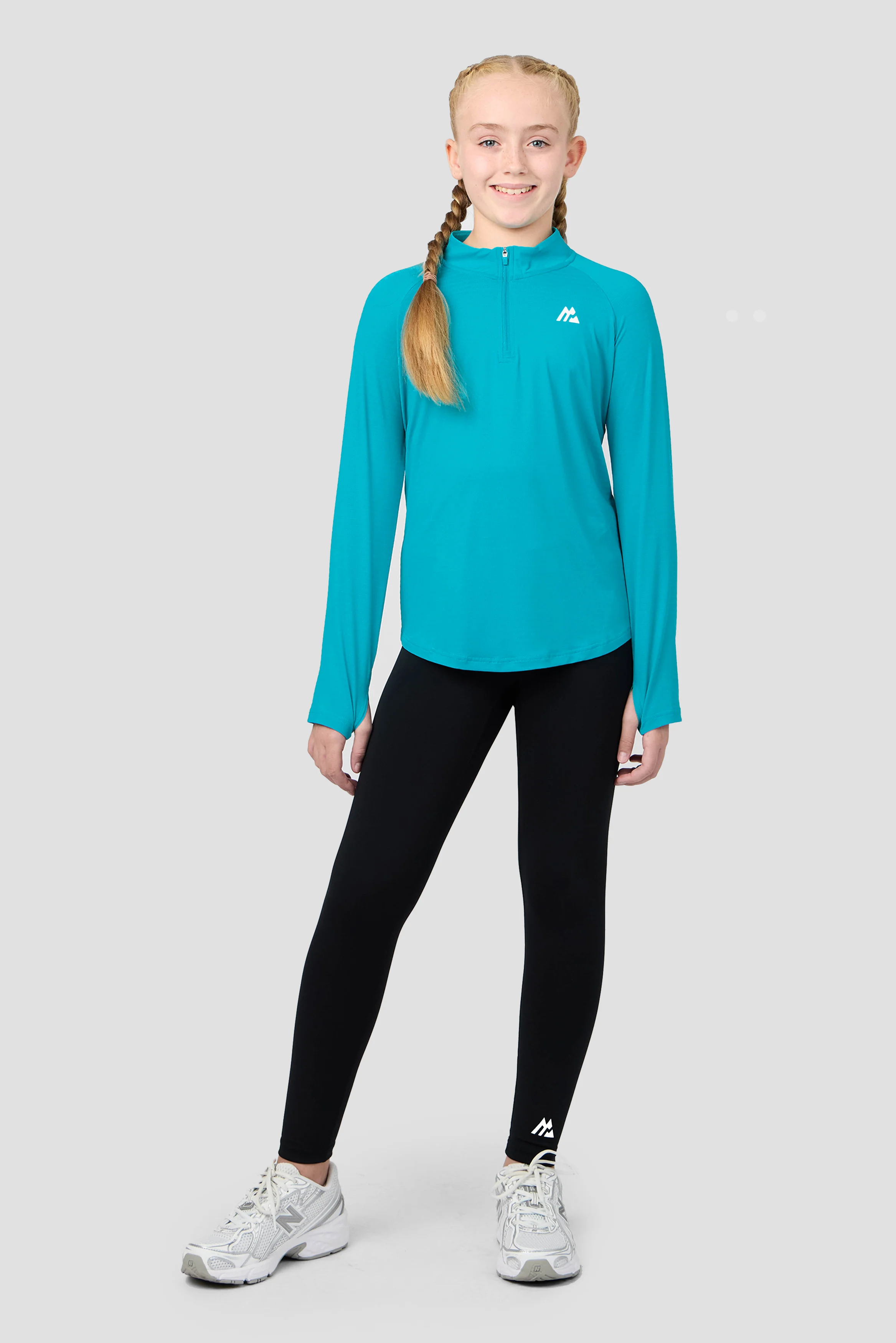 Girls Energy 1/4 Zip - Pacific - Image 3