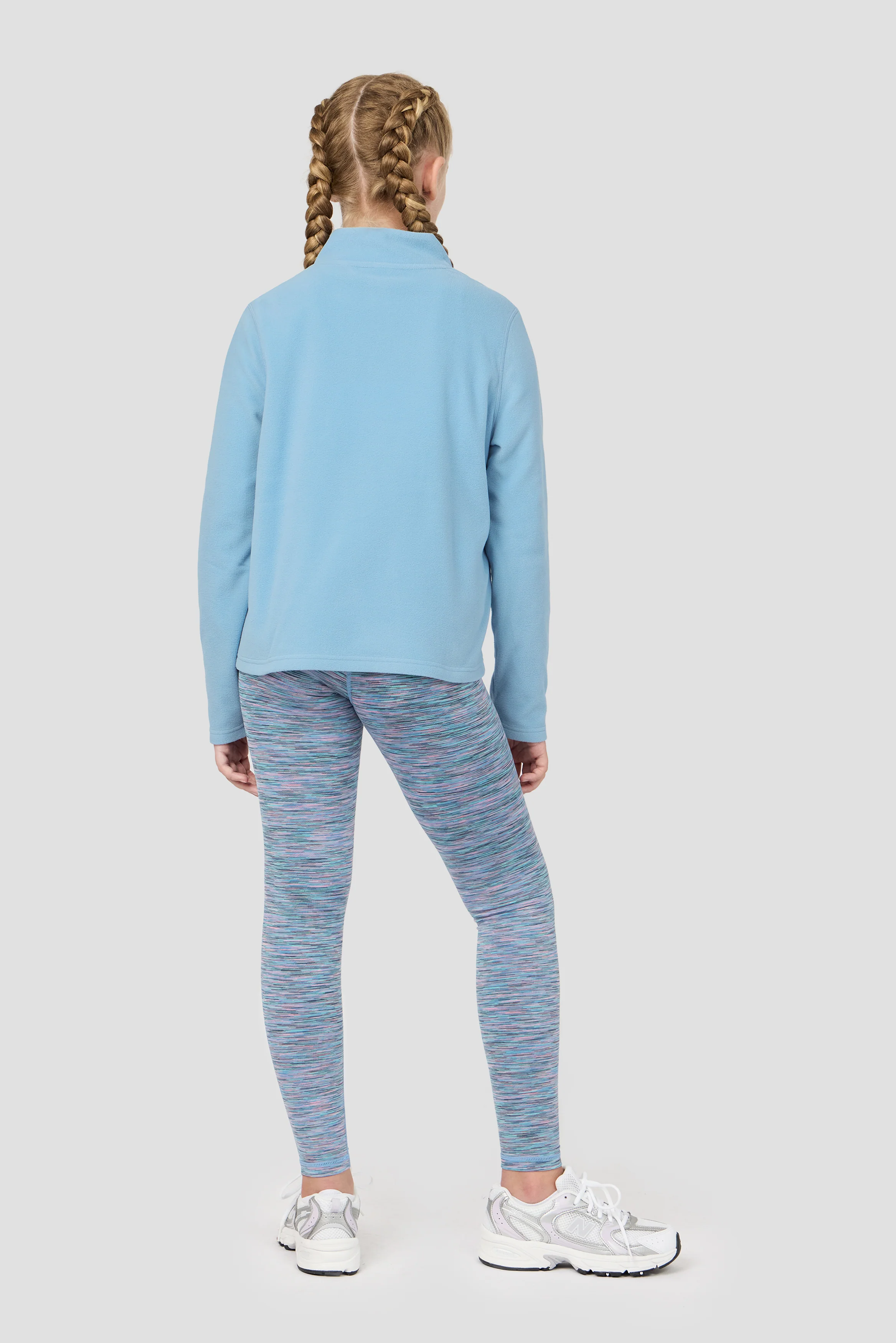 Girls Everest Polartec® Oversized 1/4 Zip Fleece - Fresh Water - Image 4