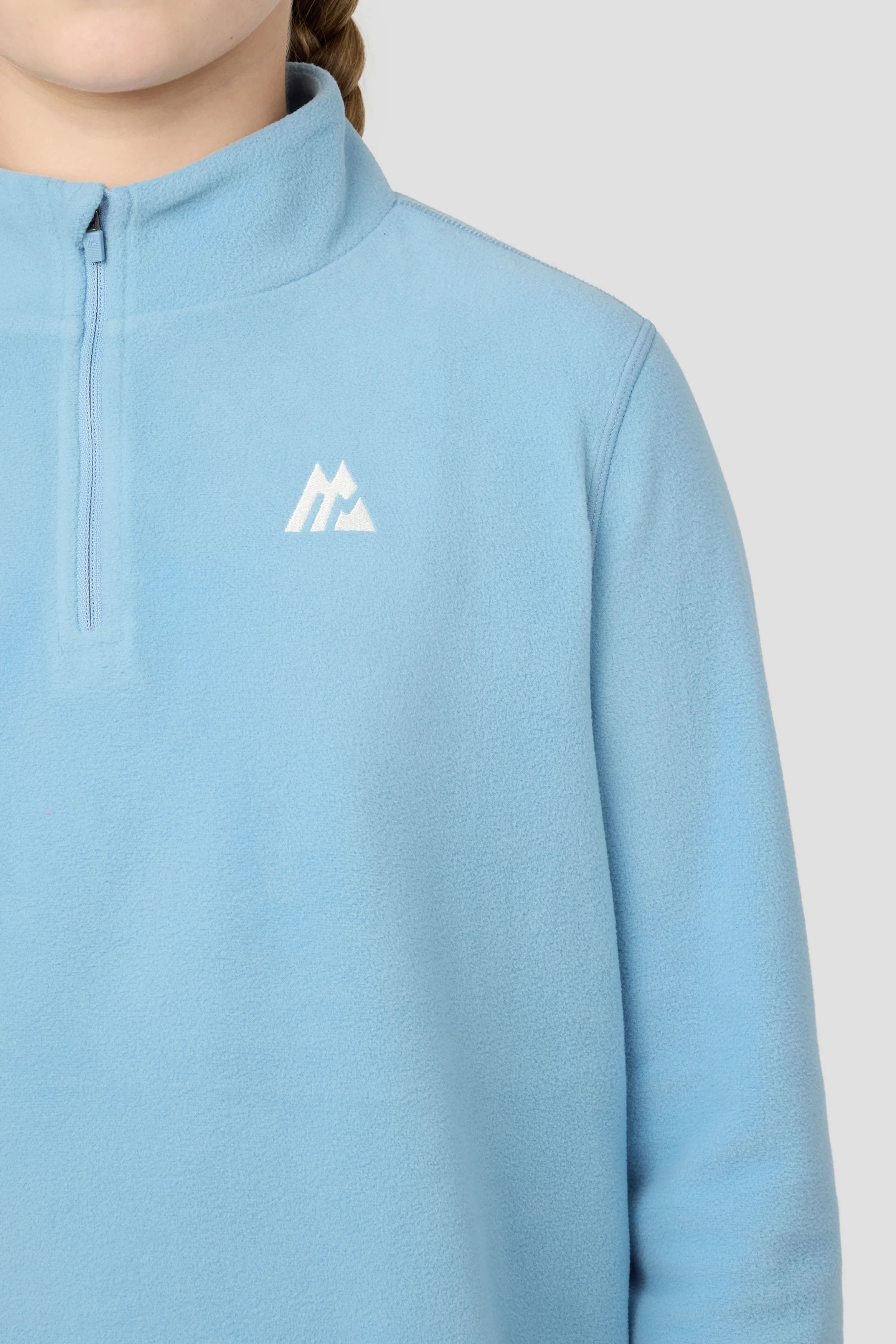 Girls Everest Polartec® Oversized 1/4 Zip Fleece - Fresh Water - Image 5