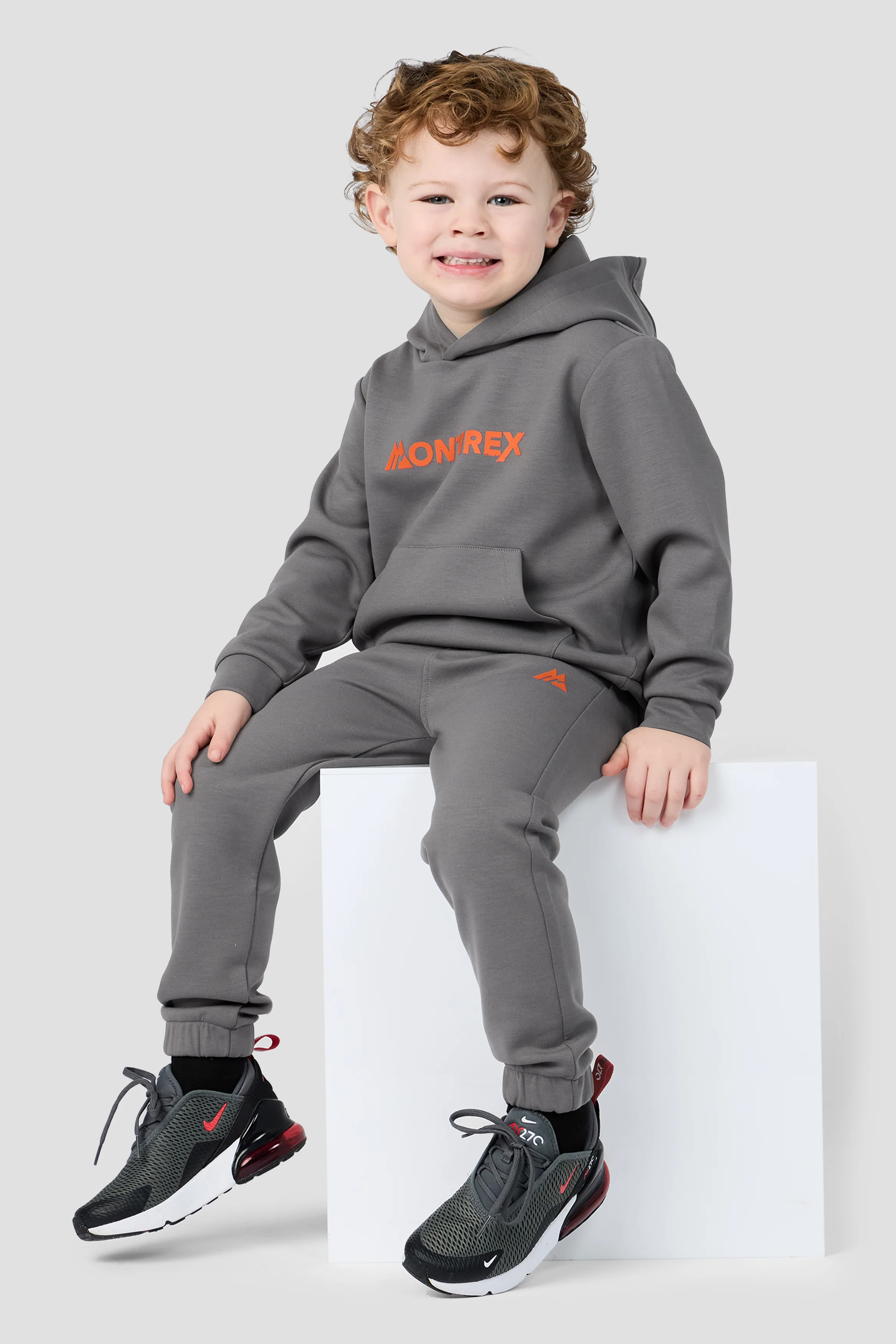 Infant Boys Explore Hood/Jogger Set - Cement Grey - Image 3