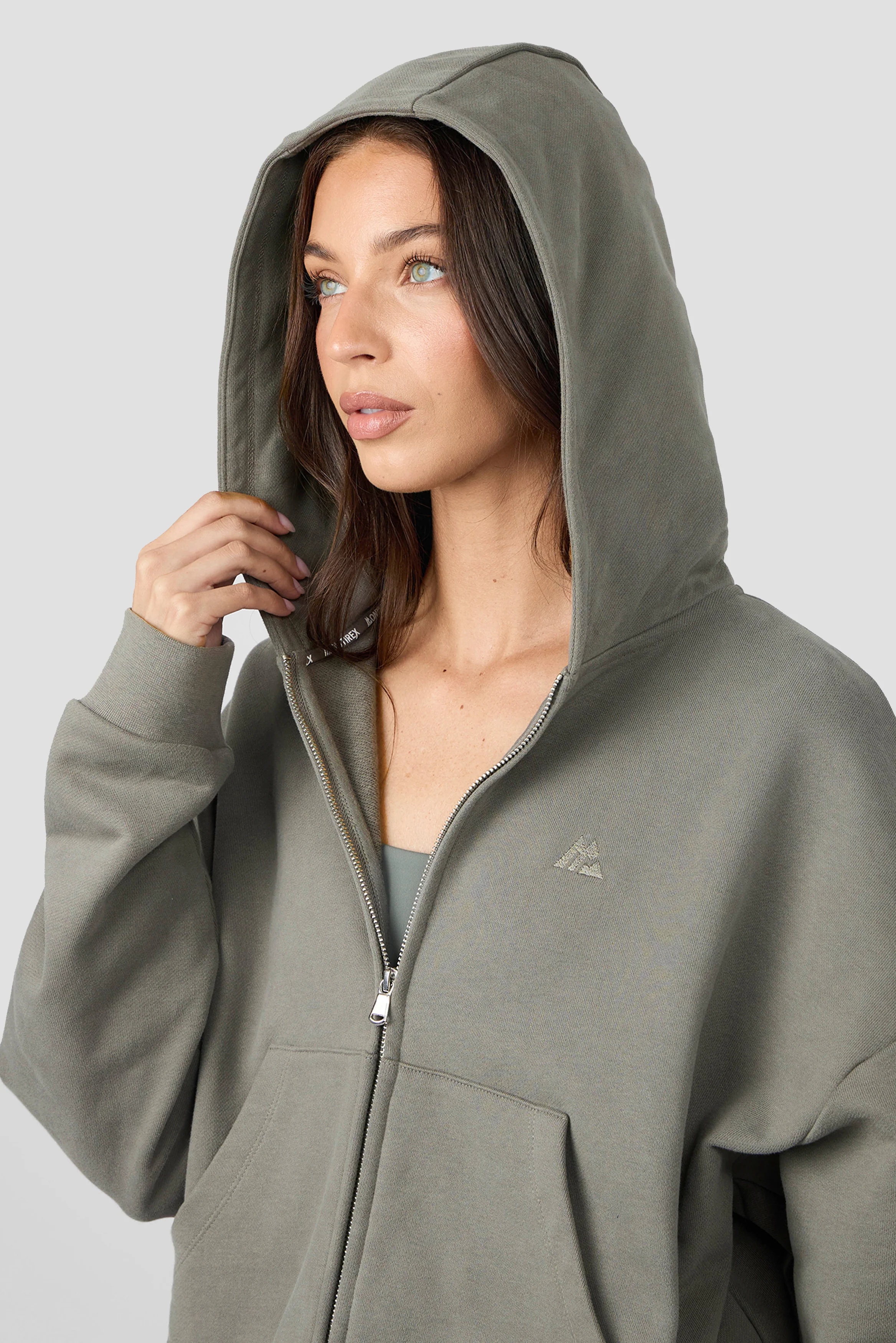 Form Full Zip Hood - Dark Olive - Image 5