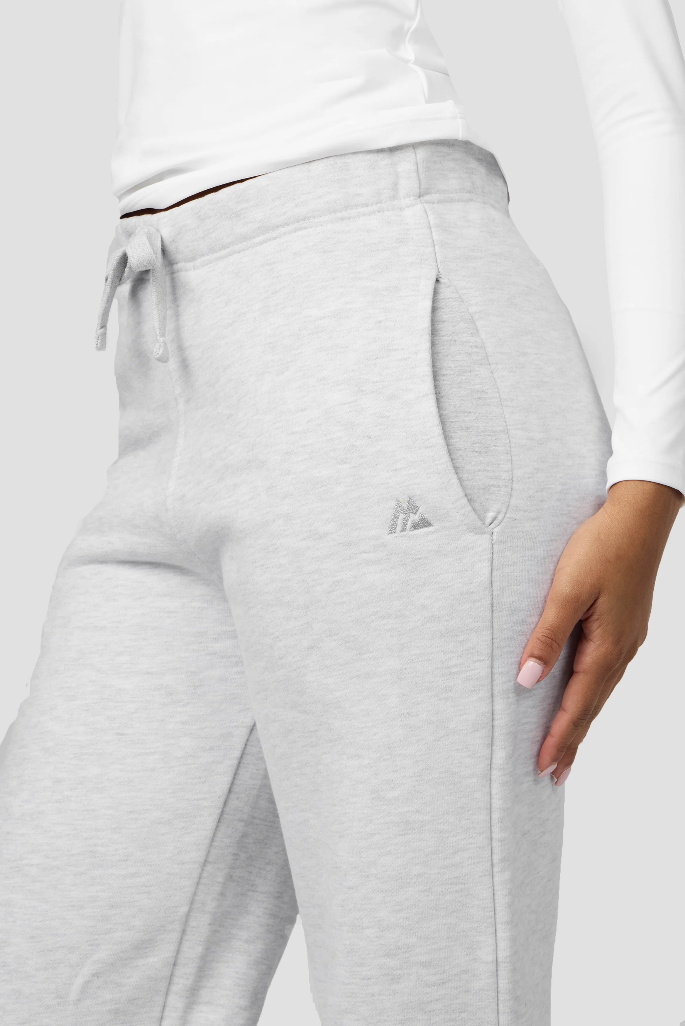 Form Fleece Wide Leg Jogger - Platinum Grey Marl - Image 8