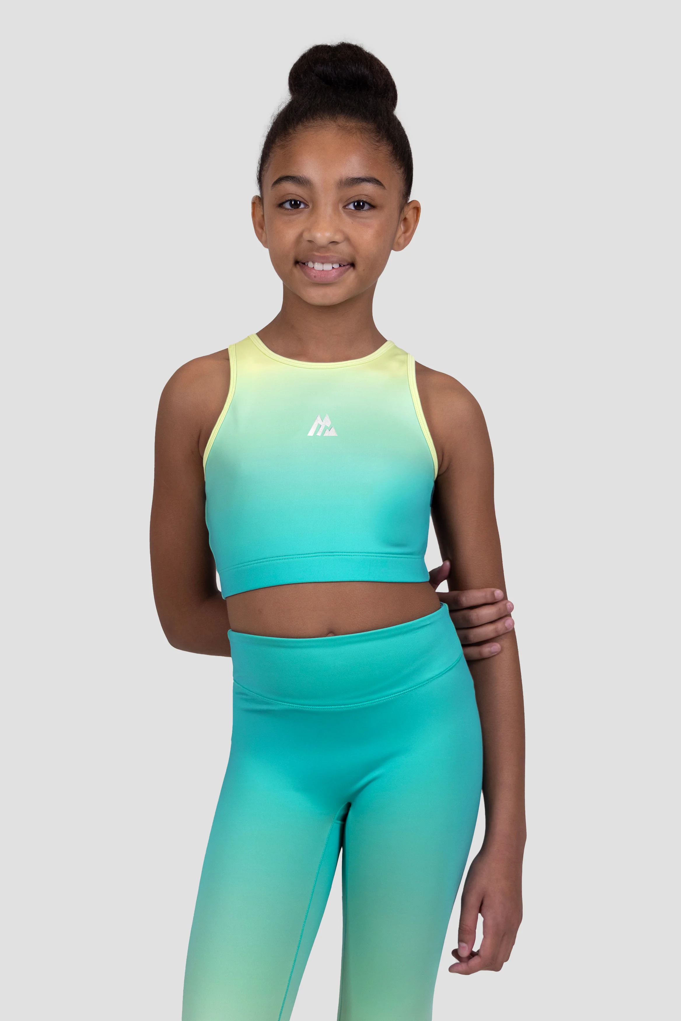 Girls Glow Vest - Persian Green/Citrus