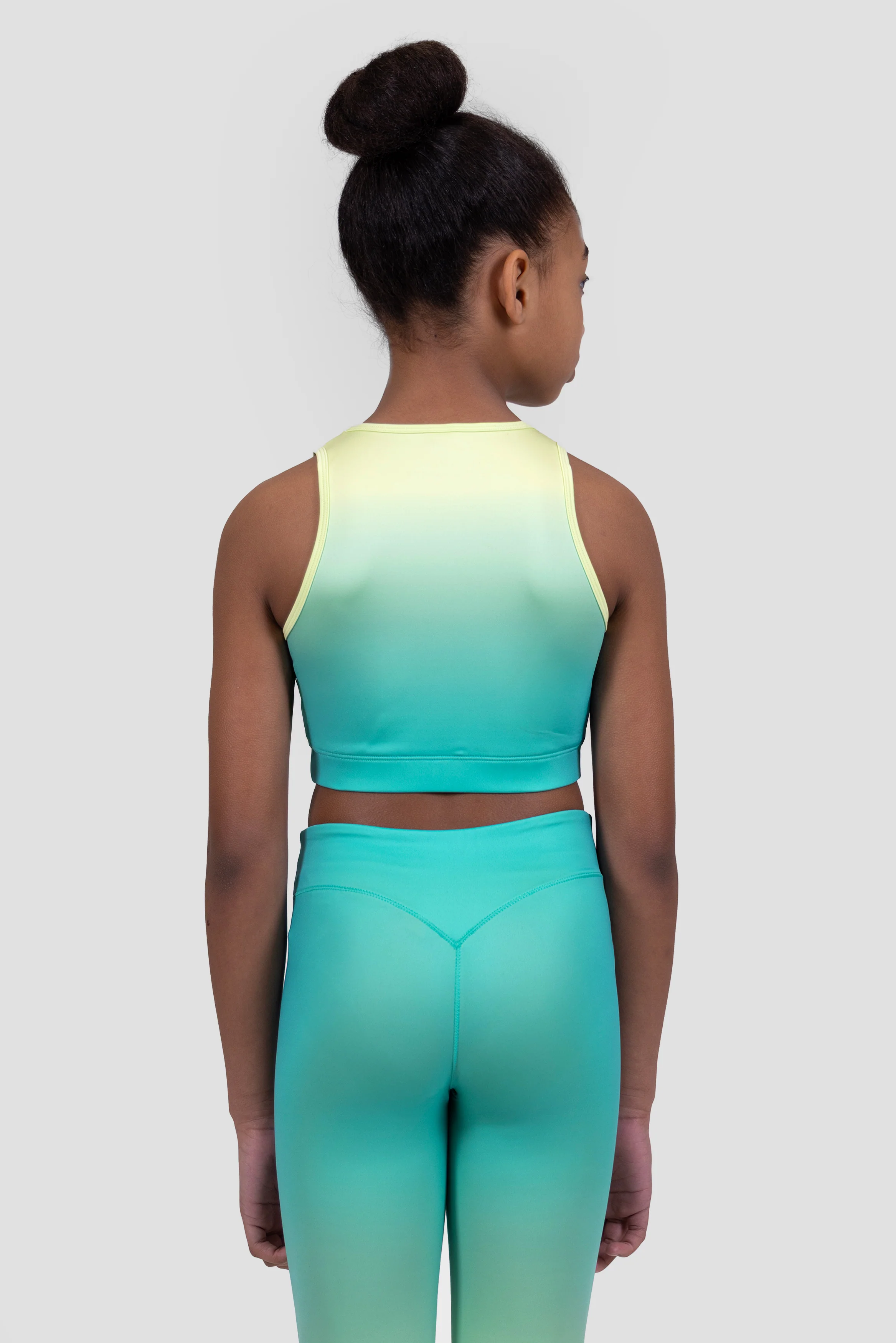 Girls Glow Vest - Persian Green/Citrus - Image 2