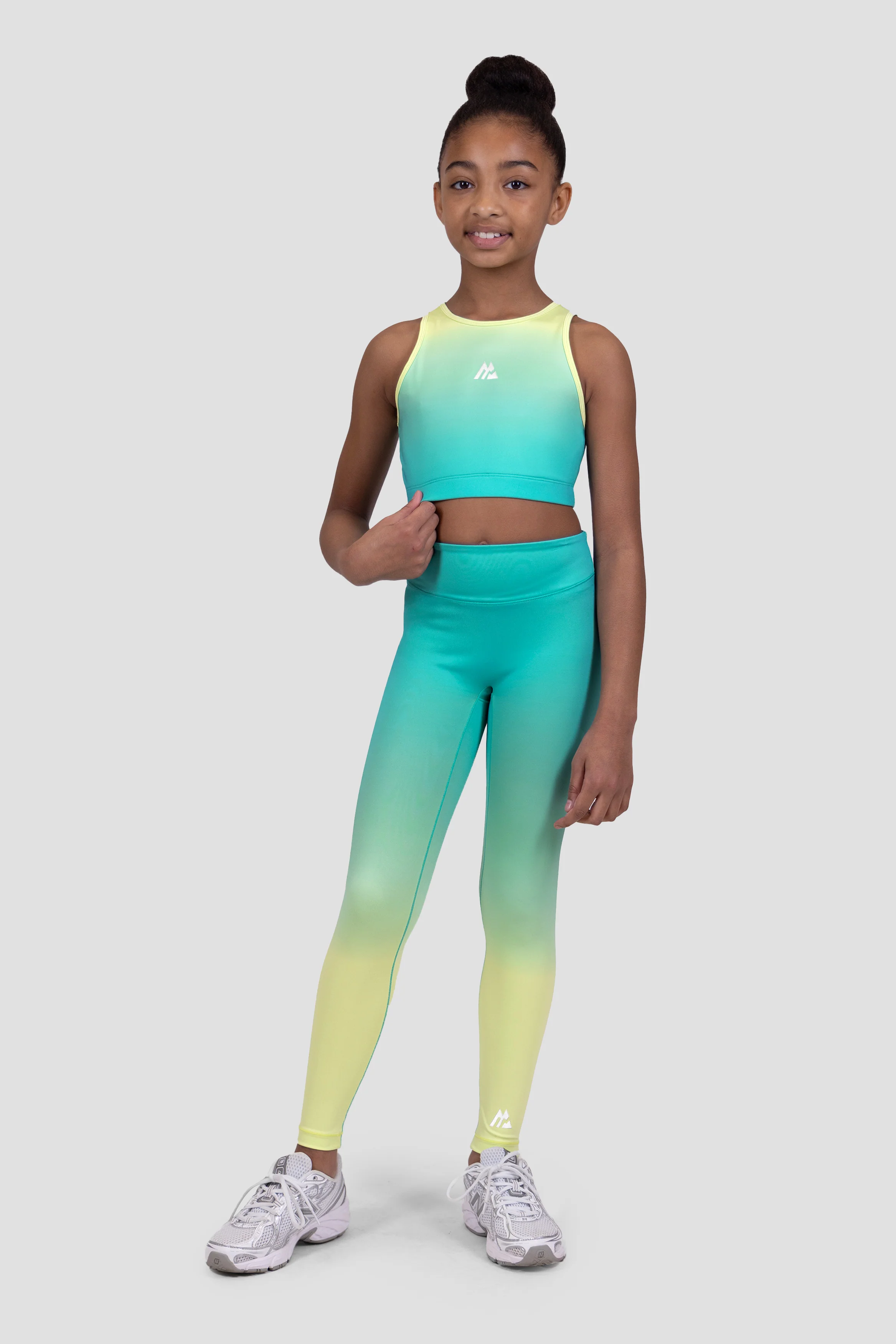 Girls Glow Vest - Persian Green/Citrus - Image 3