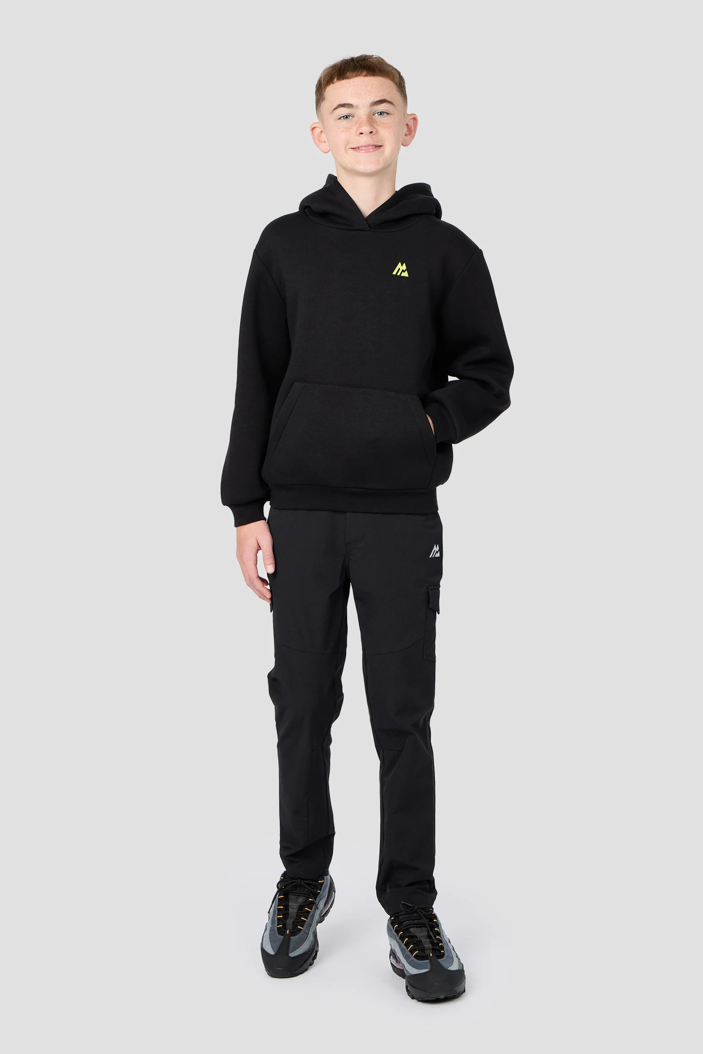 Boys Helix Graphic Hood - Black - Image 3