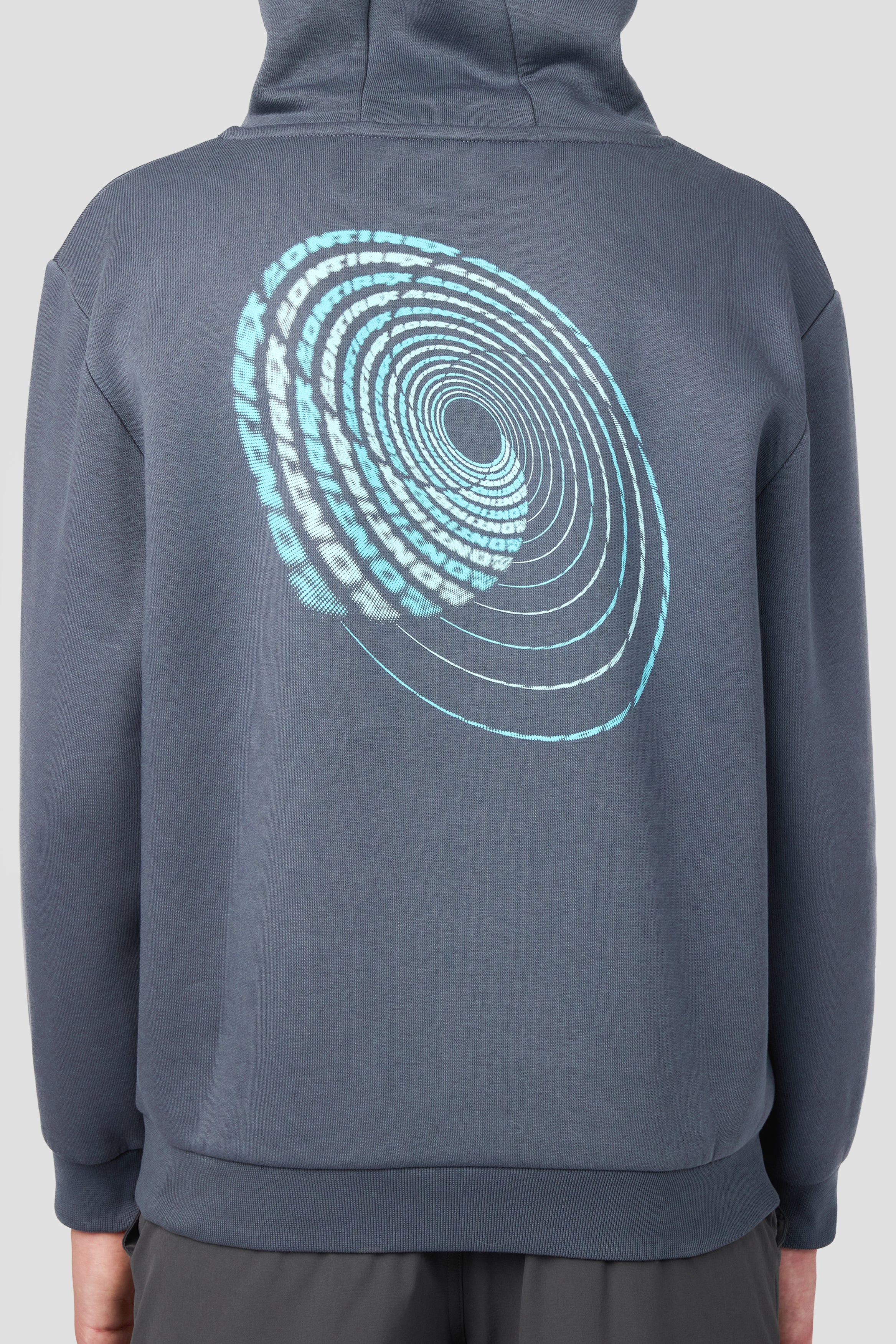 Boys Helix Graphic Hood - Slate Grey - Image 5