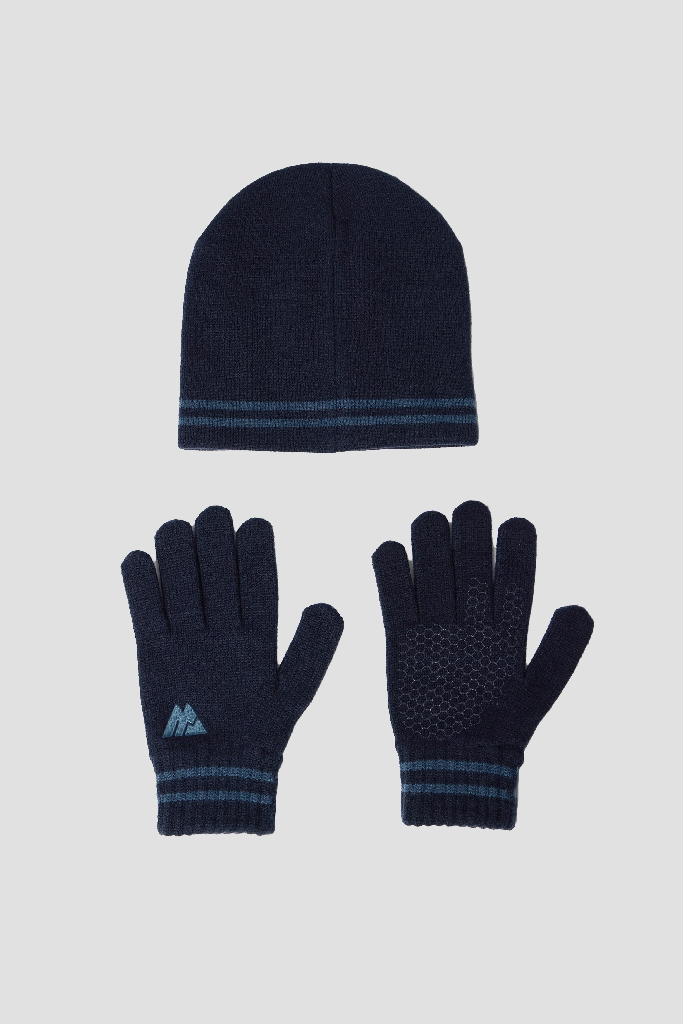 Junior Ibex Beanie/Gloves Set - Midnight Blue/Naval - Image 3