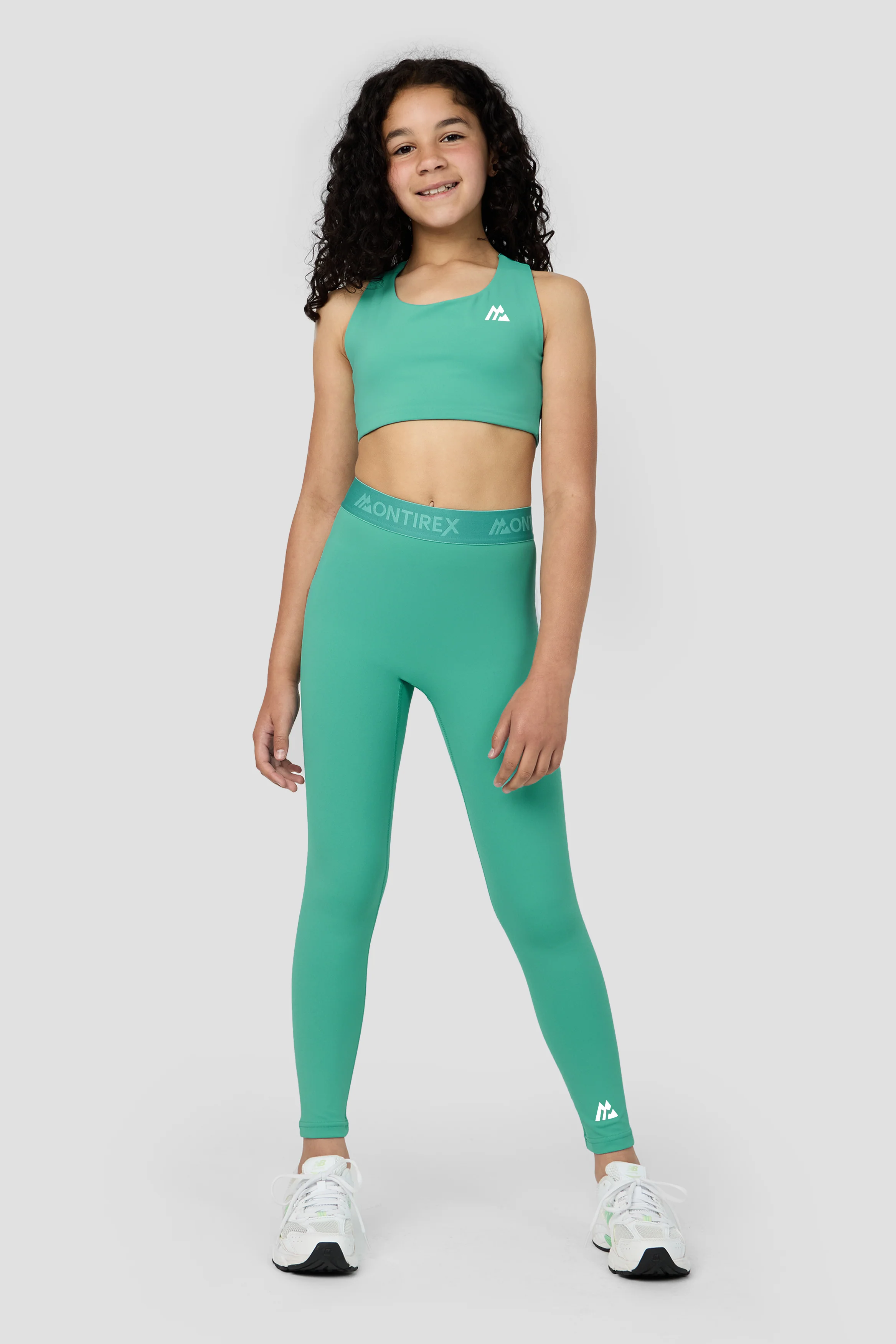 Girls Icon Bra Top - Mineral Green - Image 3
