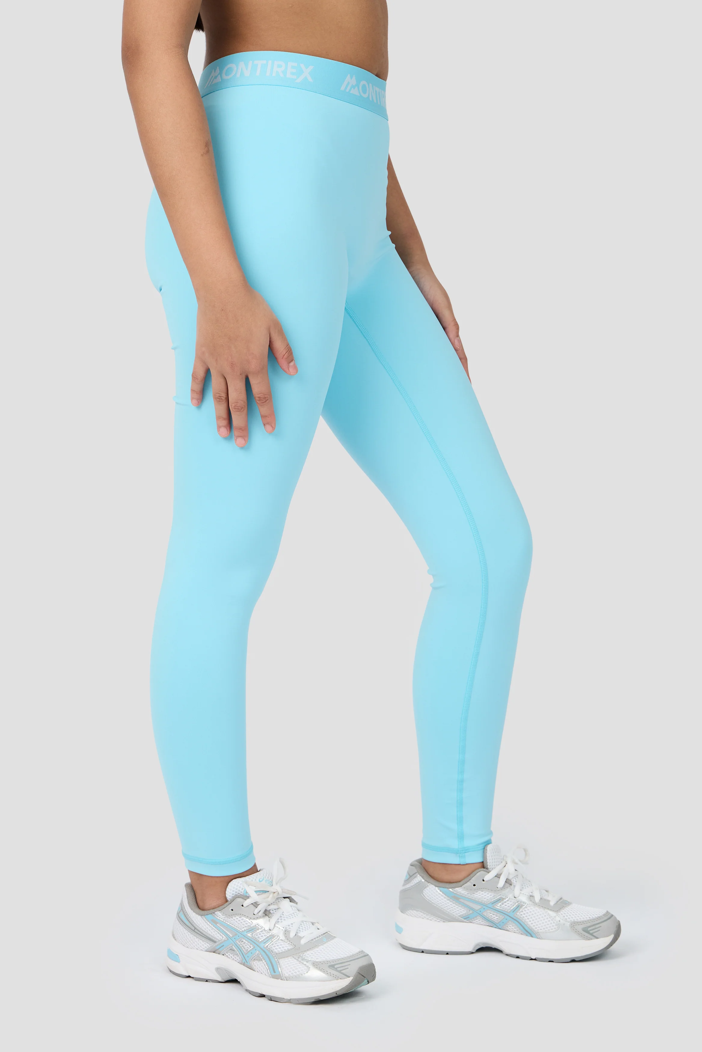 Girls Icon Full Length Legging - Seashell Blue - Image 2