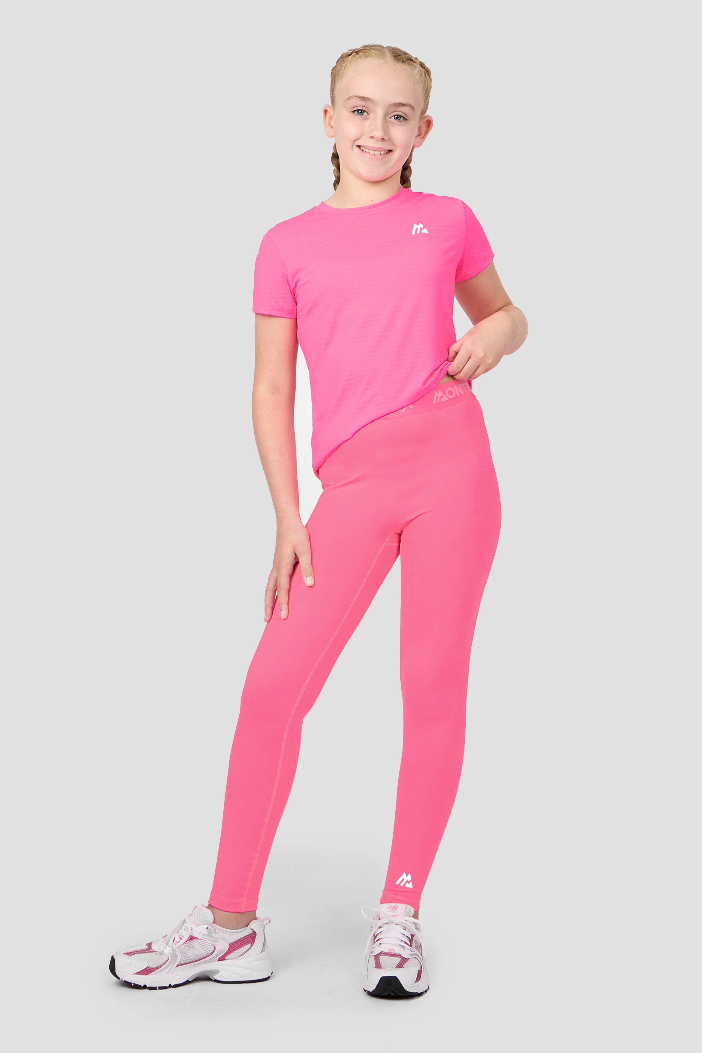 Girls Icon Legging - Fuchsia - Image 3