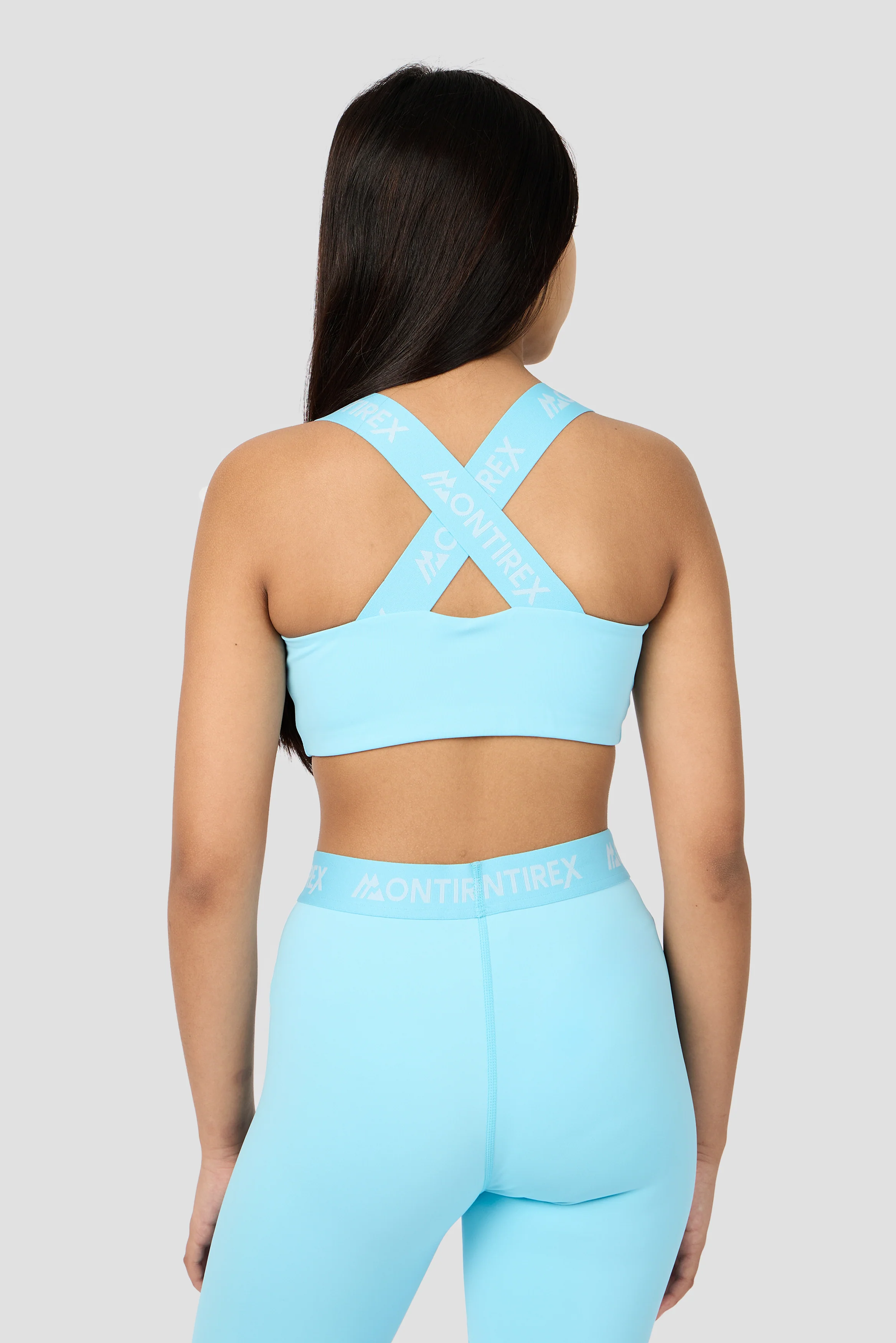 Girls Icon Bra Top - Seashell Blue - Image 2