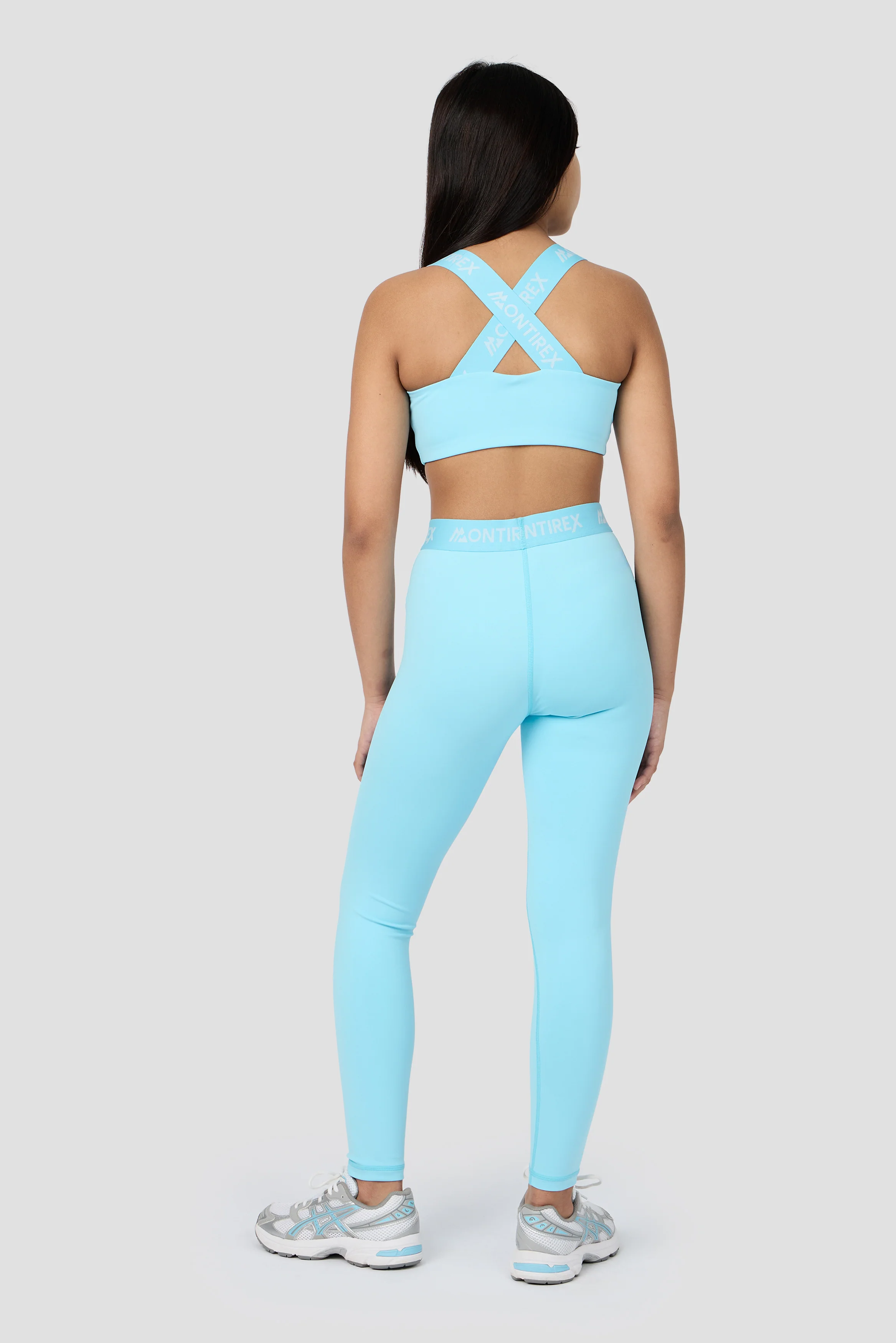 Girls Icon Bra Top - Seashell Blue - Image 5