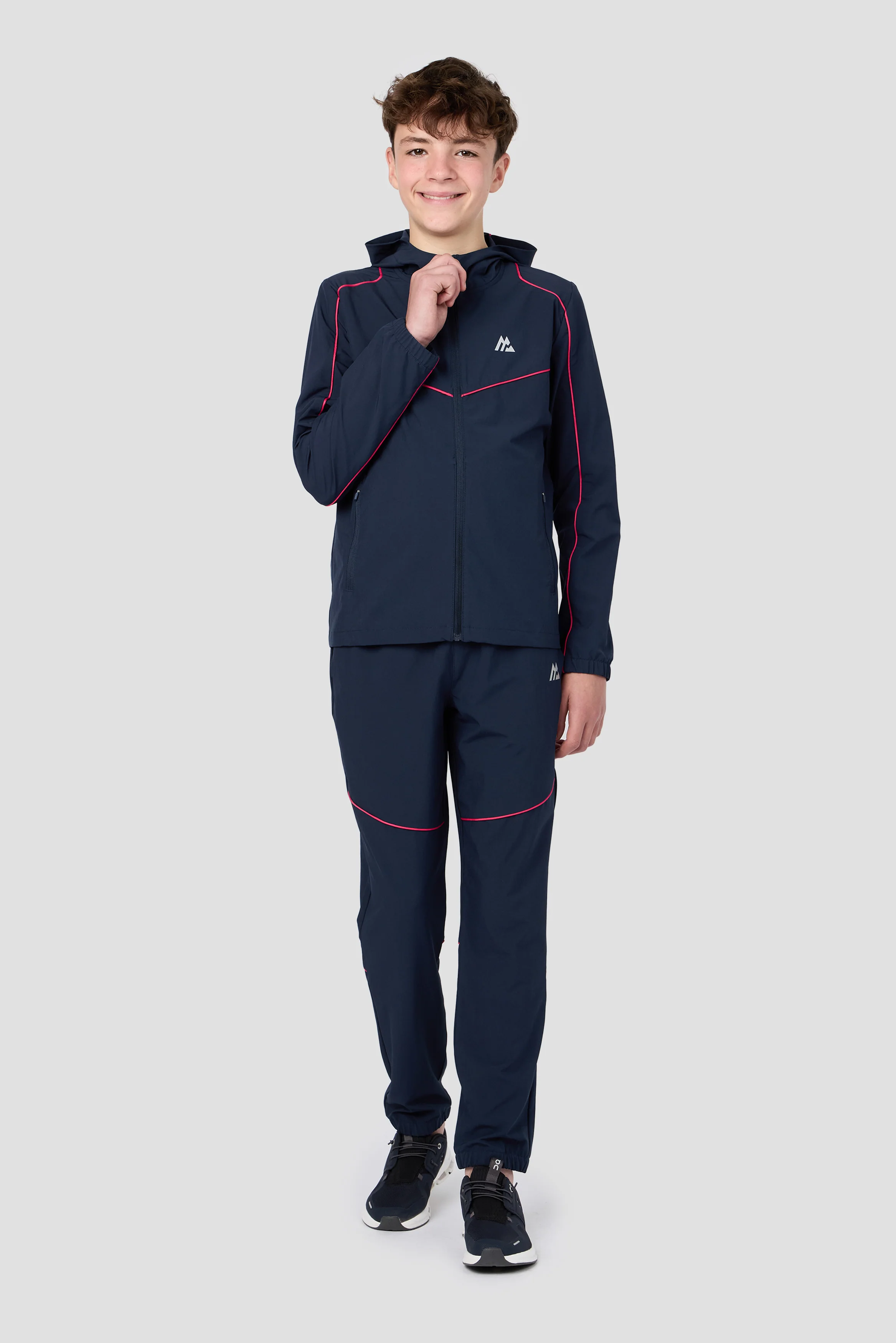 Boys Kinetic Jacket - Midnight Blue/Pomegranate - Image 3