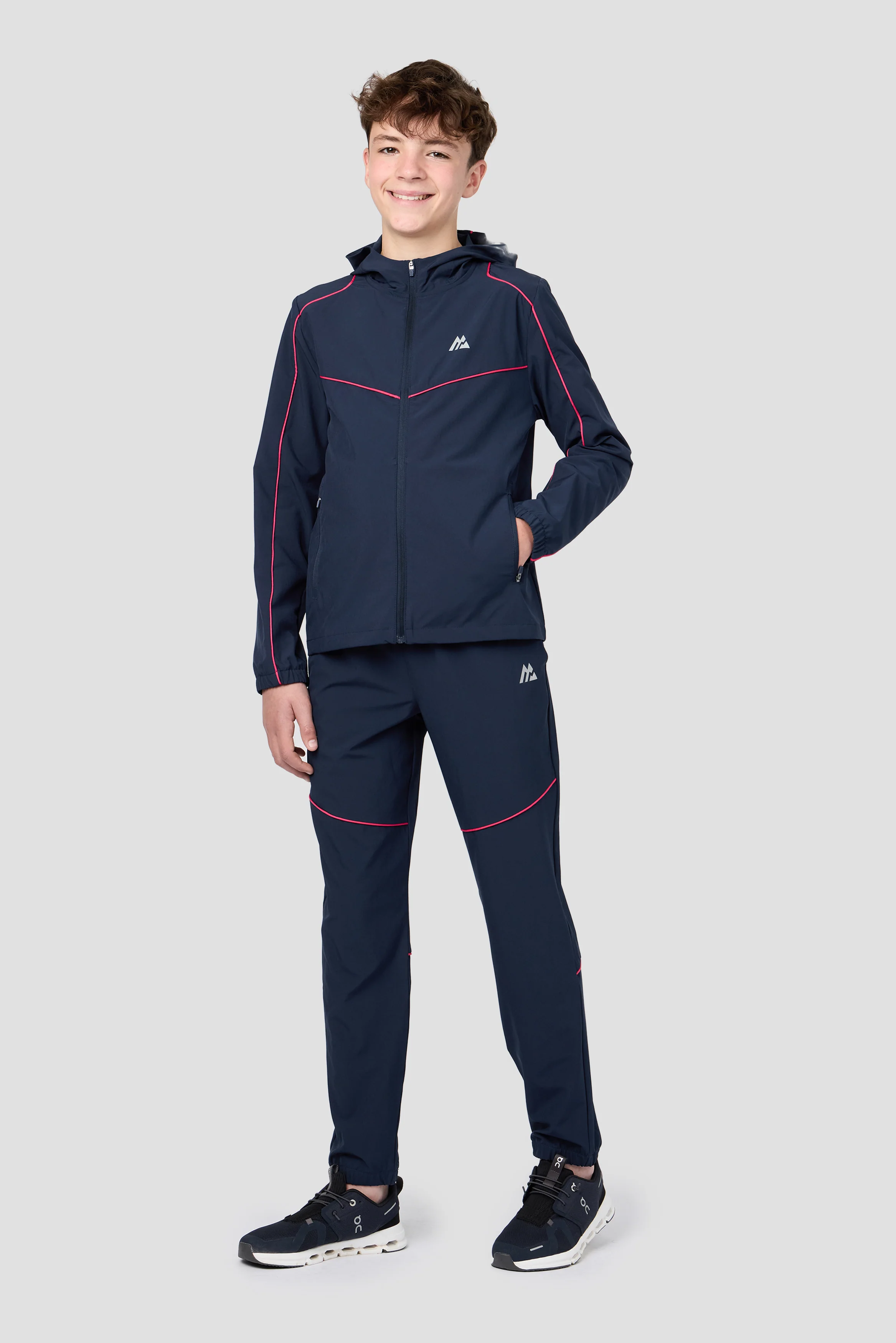 Boys Kinetic Pant - Midnight Blue/Pomegranate - Image 5