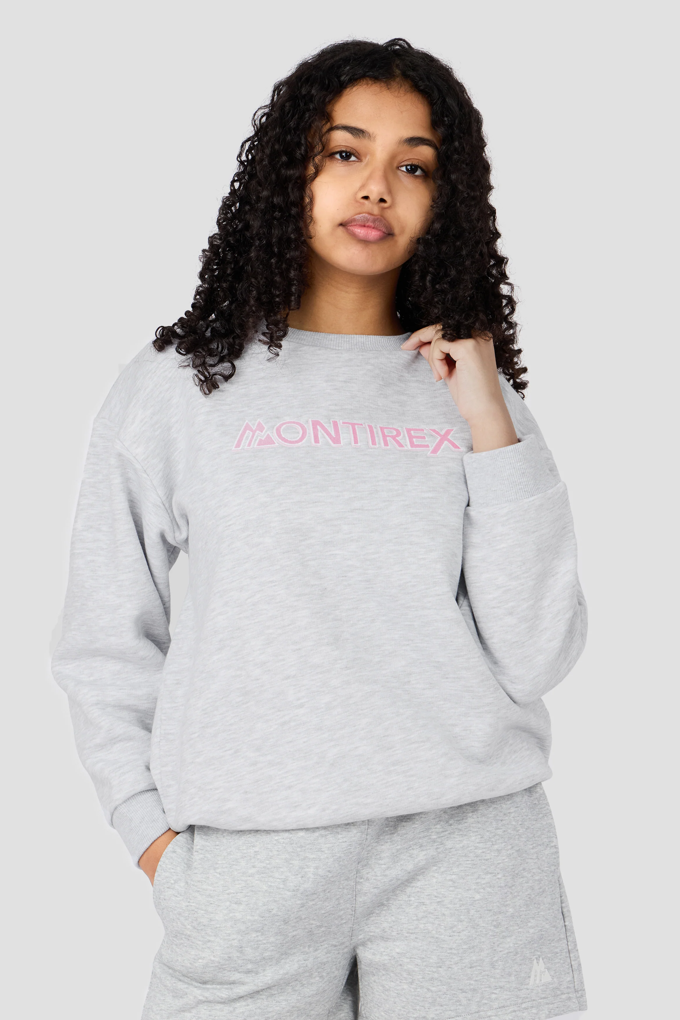 Girls Leap Sweatshirt - Grey Marl