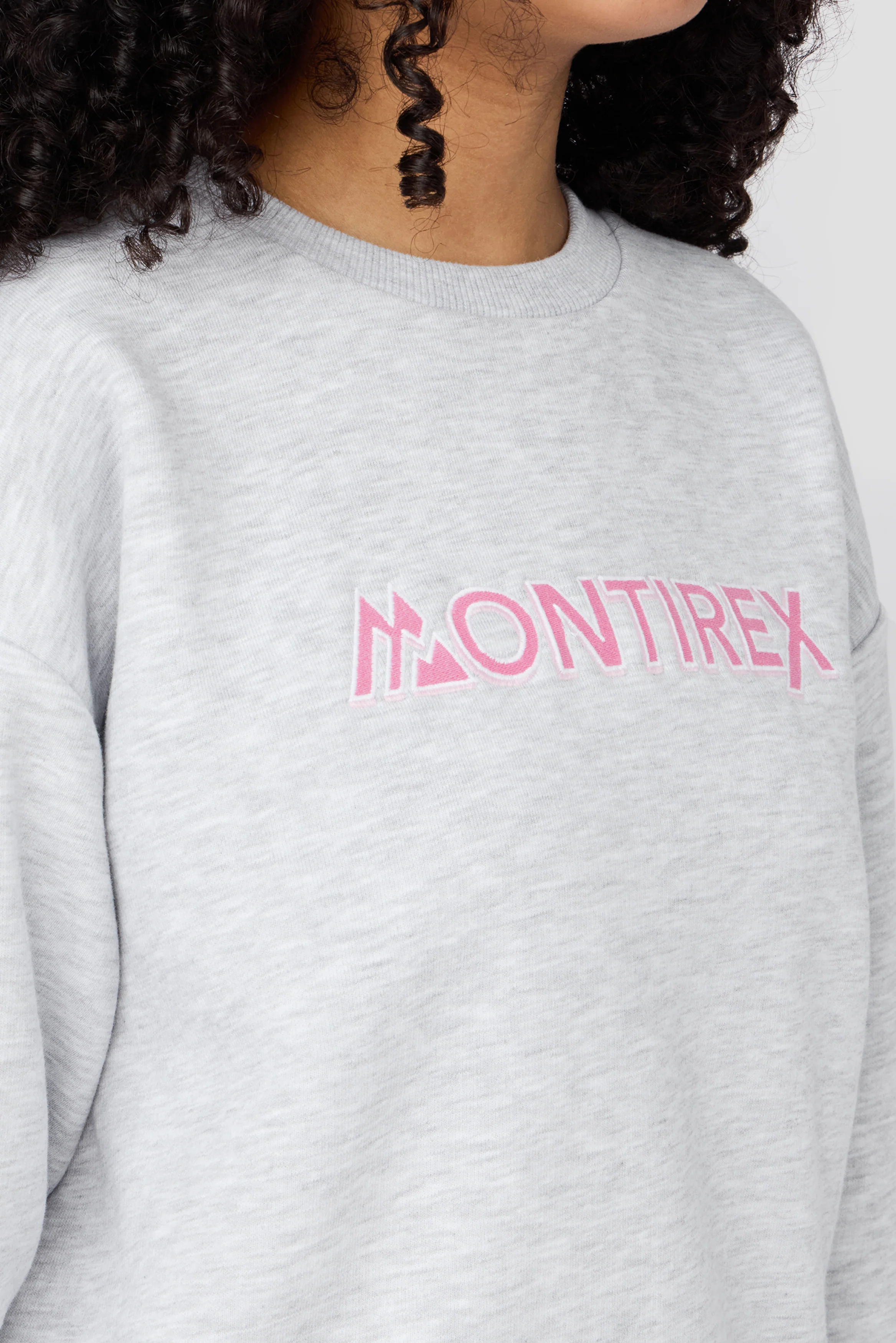 Girls Leap Sweatshirt - Grey Marl - Image 3