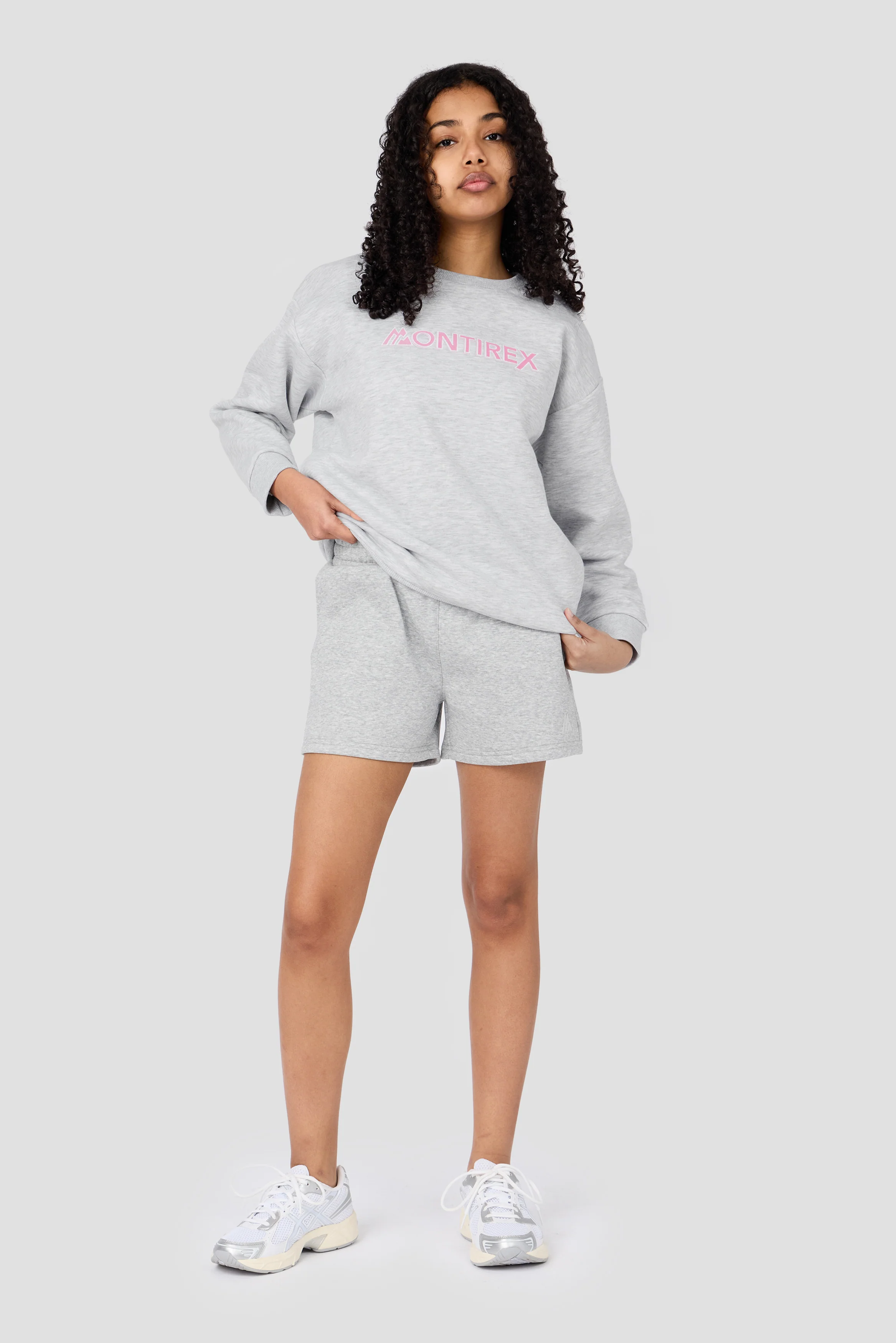 Girls Leap Sweatshirt - Grey Marl - Image 4