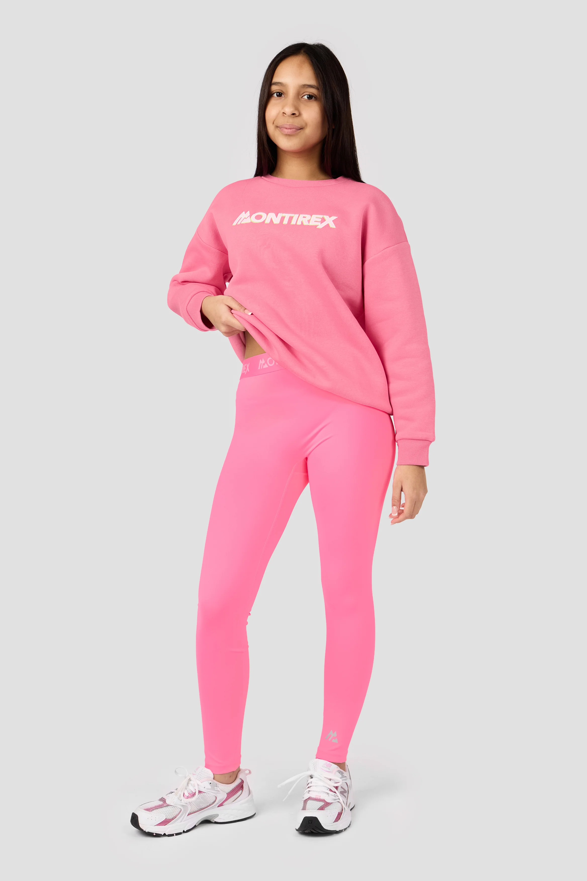Girls Leap Sweatshirt - Pink Blossom - Image 4
