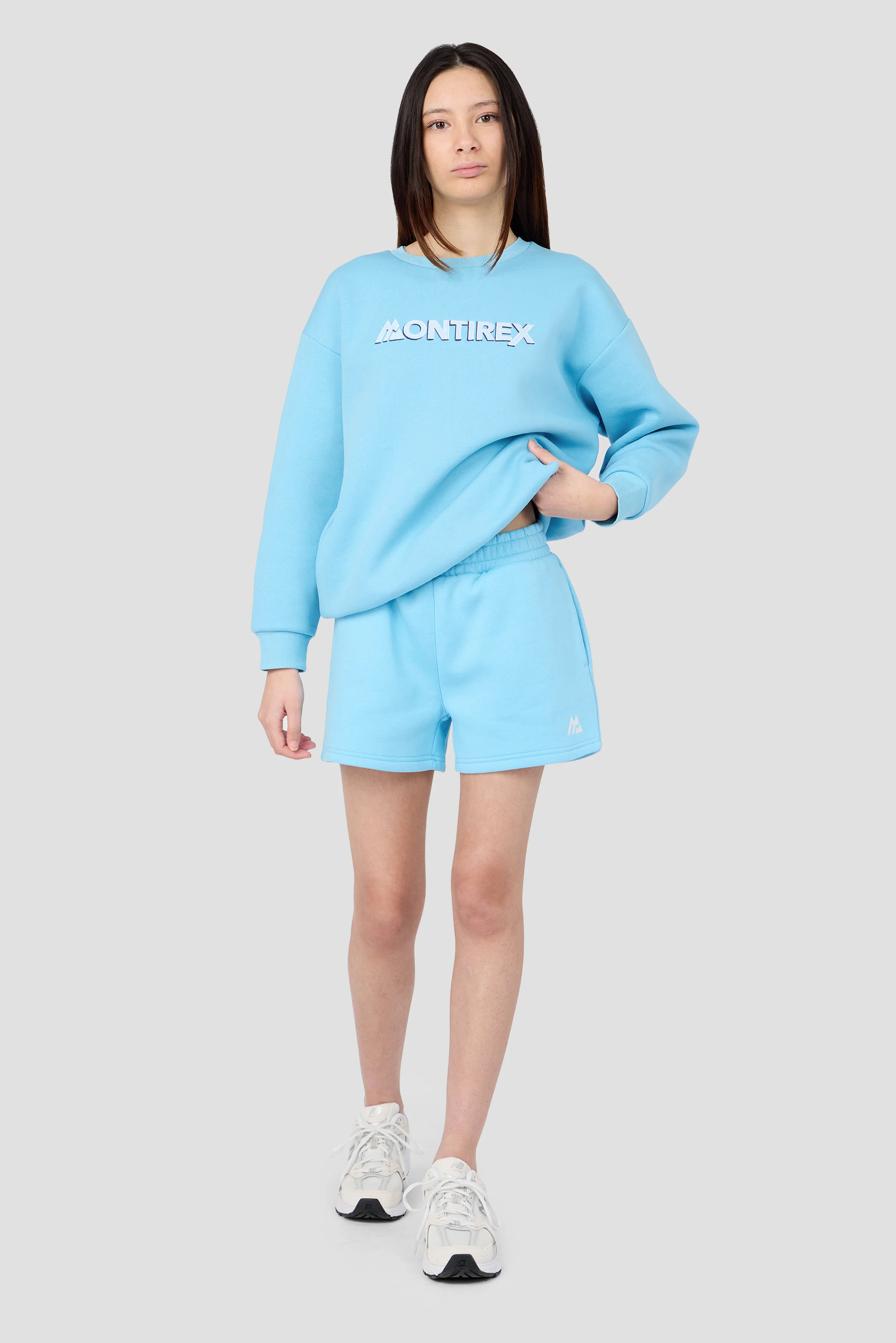 Girls Leap Sweatshirt - Seashell Blue - Image 4