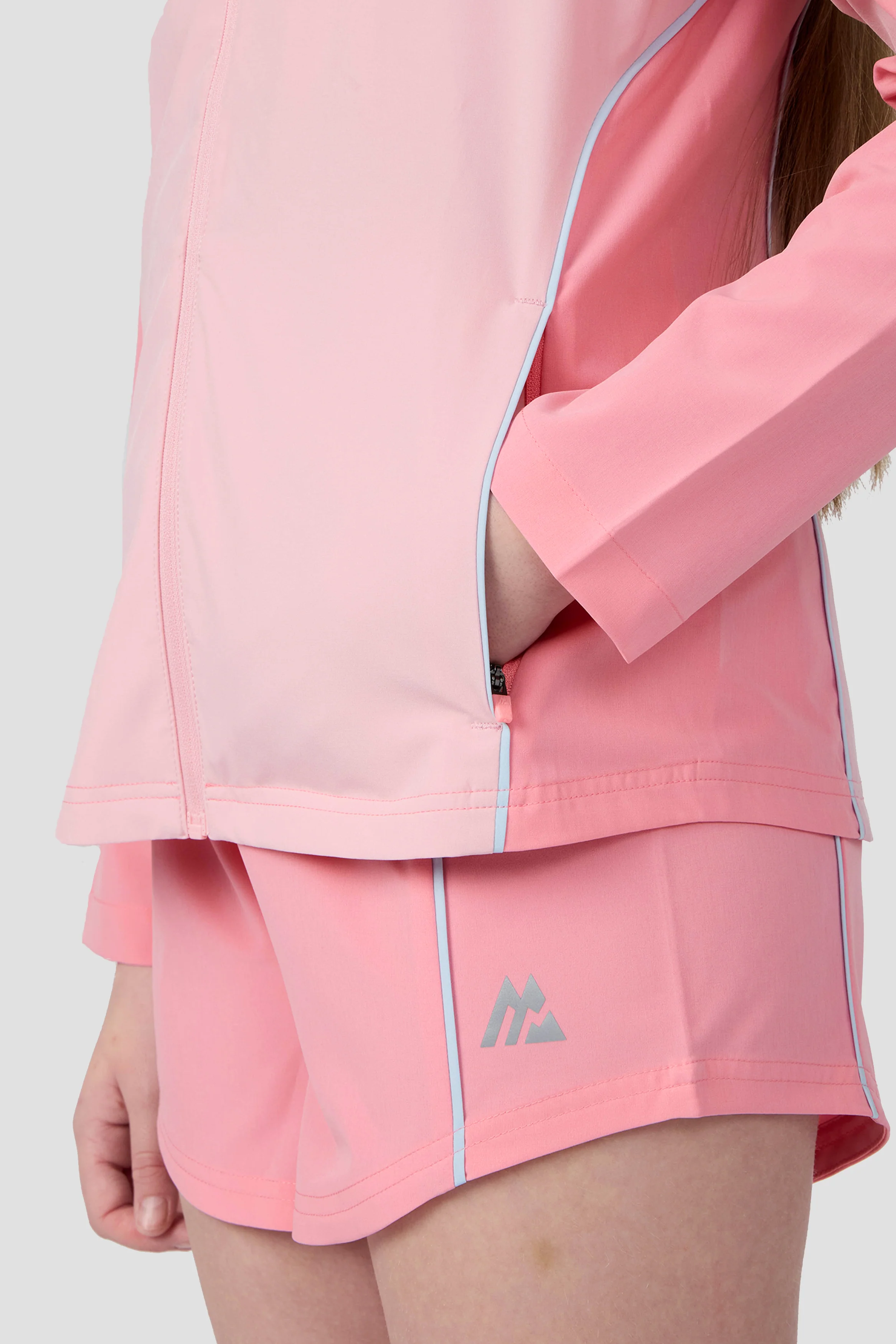 Girls Lumina Jacket - Ballet/Sweet Pink/Misty Blue - Image 4