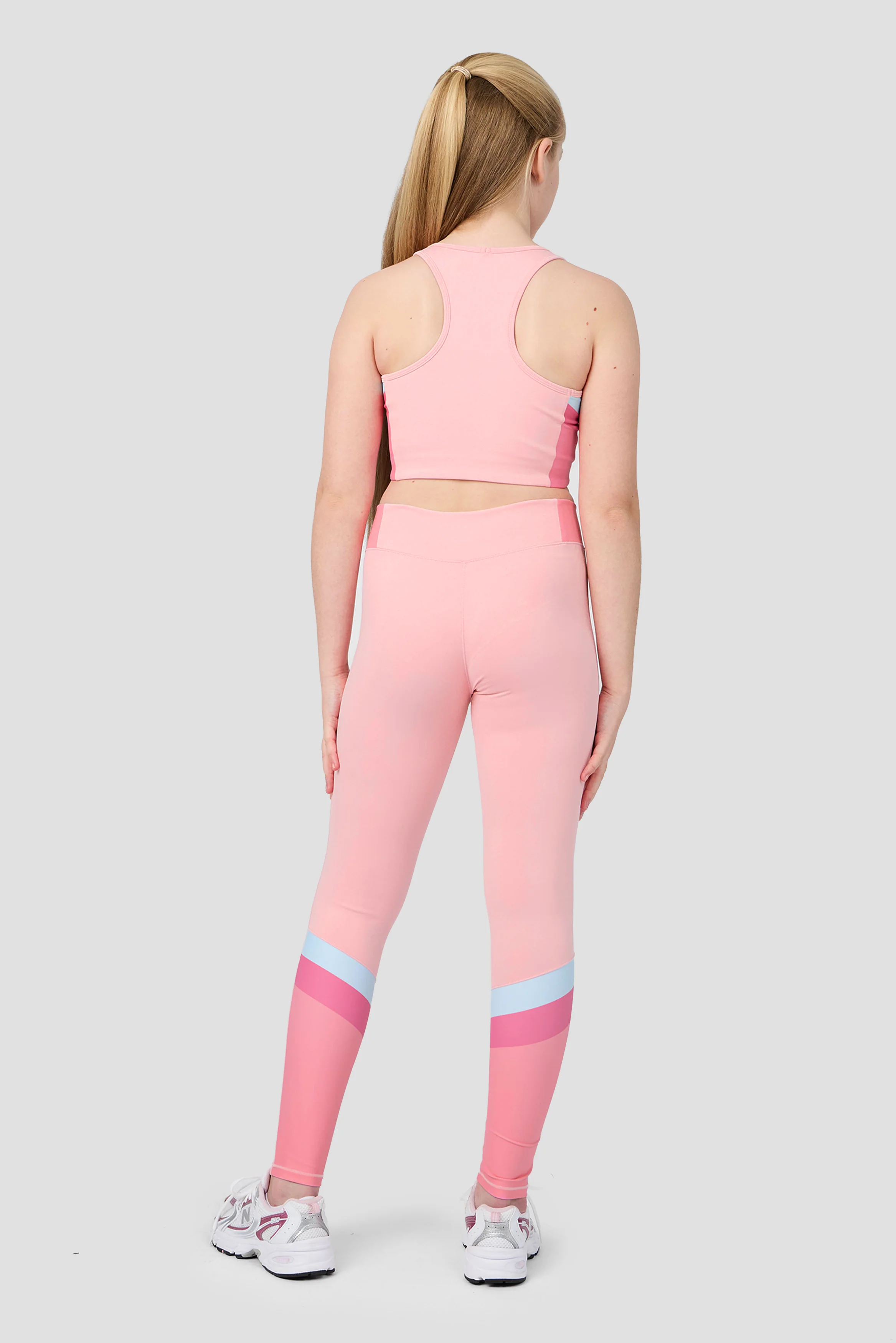 Girls Lumina Legging - Ballet/Sweet Pink/Powder Pink/Misty Blue - Image 4