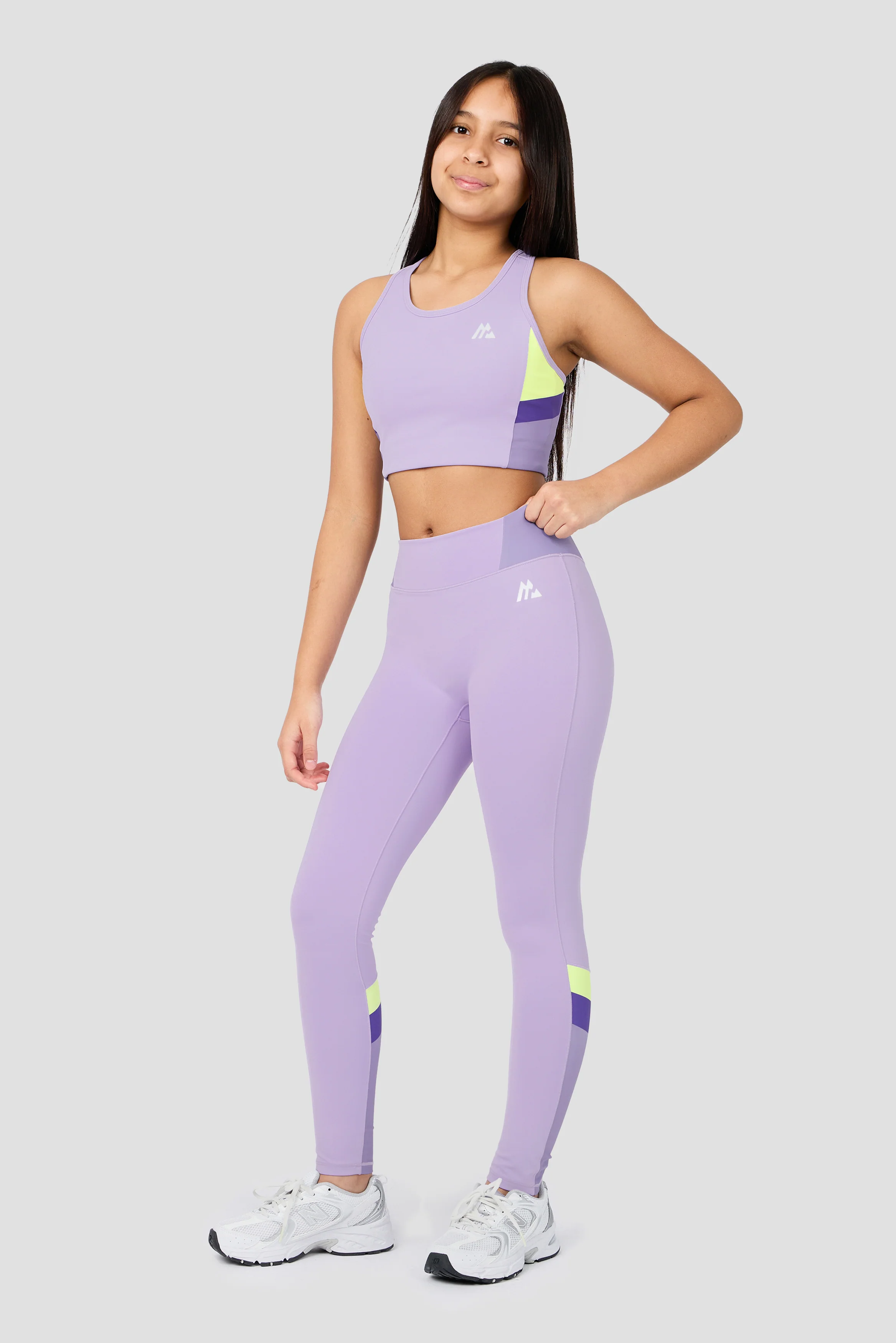 Girls Lumina Legging - Parma/Lilac Chalk/Palazzo/Apple - Image 3