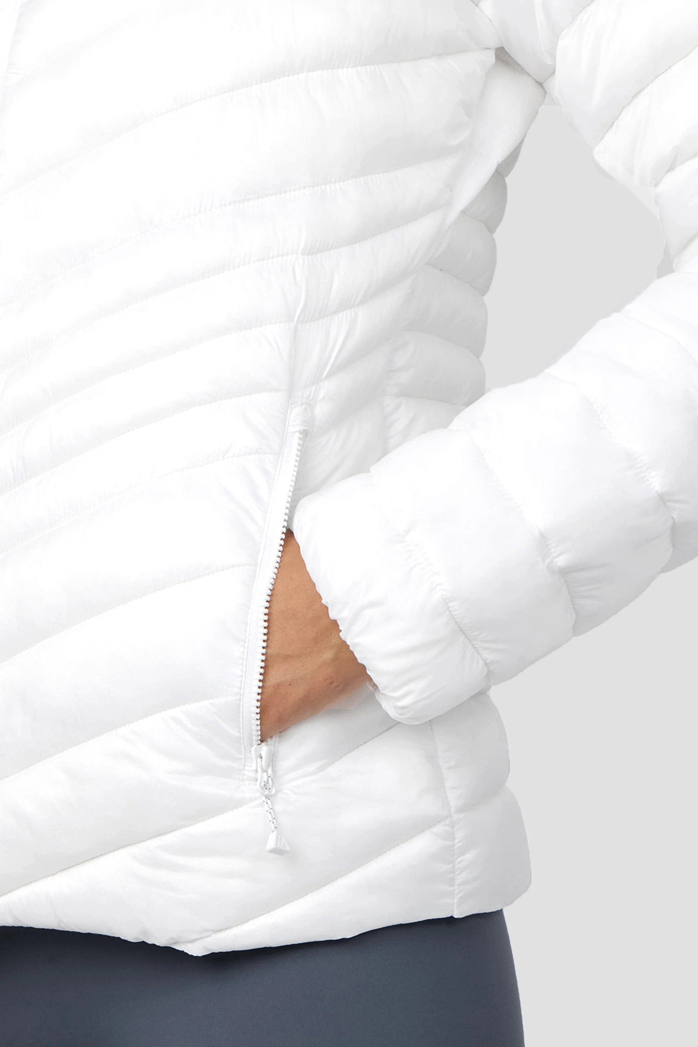 Maya Midlayer Jacket - White - Image 7