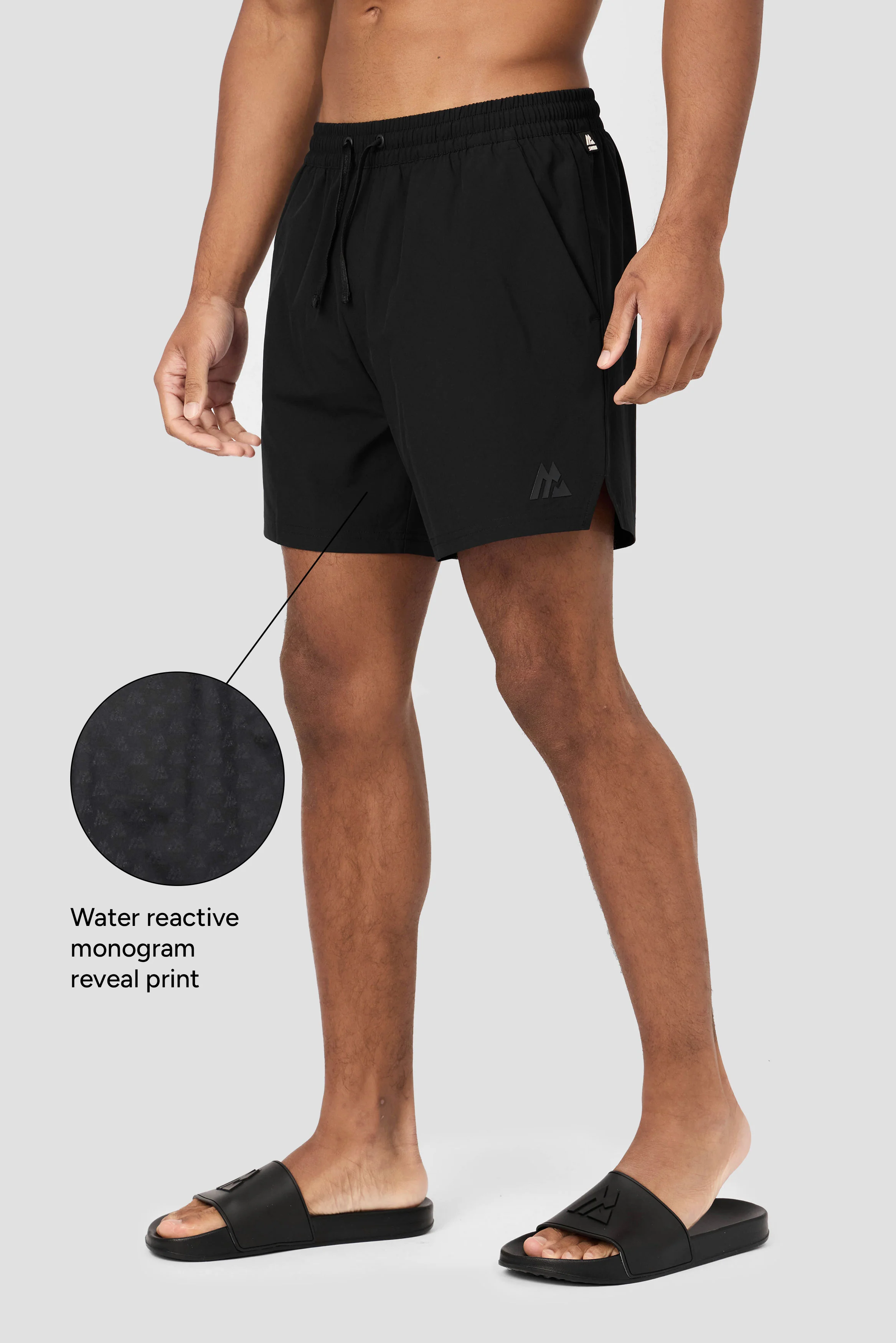 Monogram Swim Short - Black