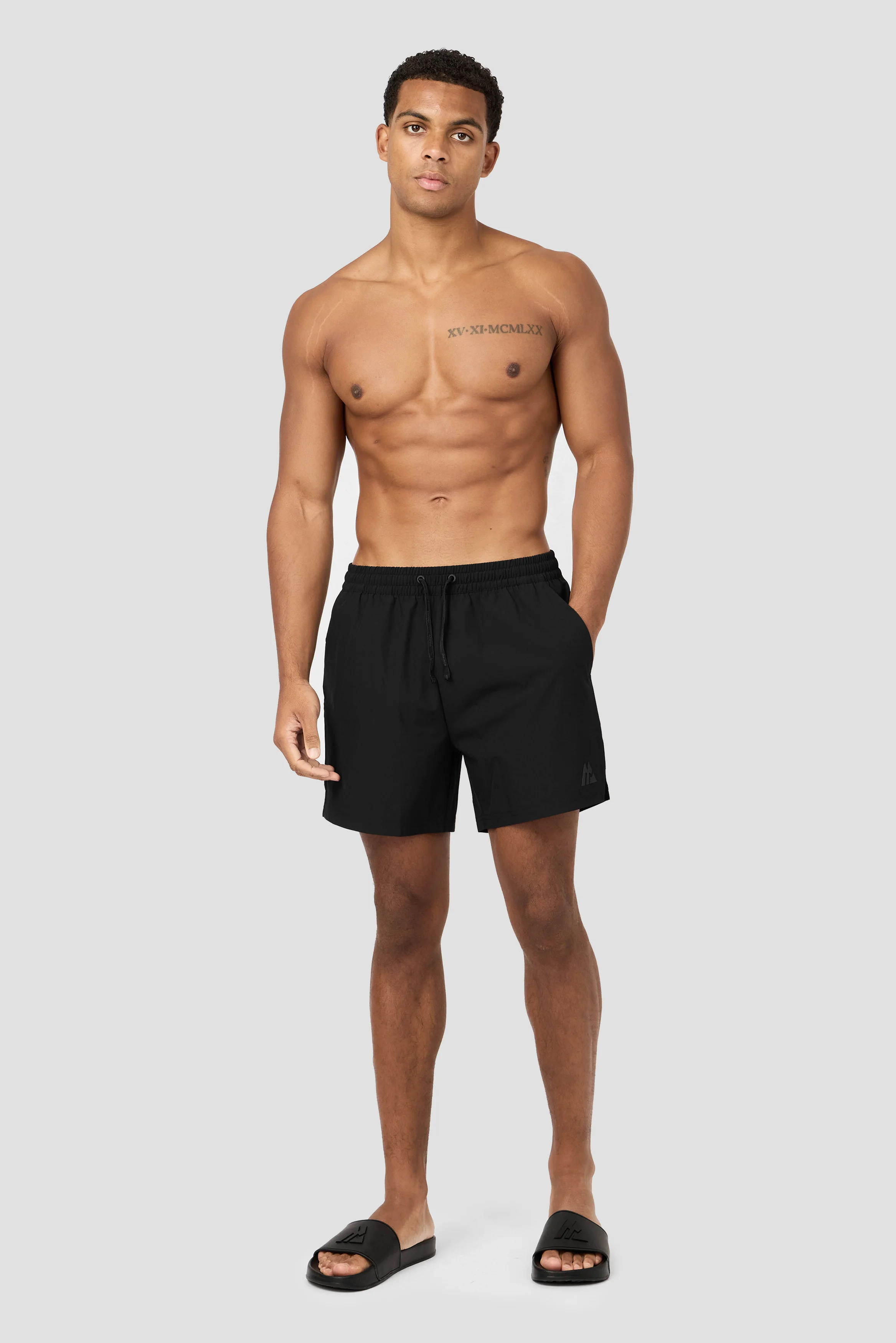 Monogram Swim Short - Black - Image 3