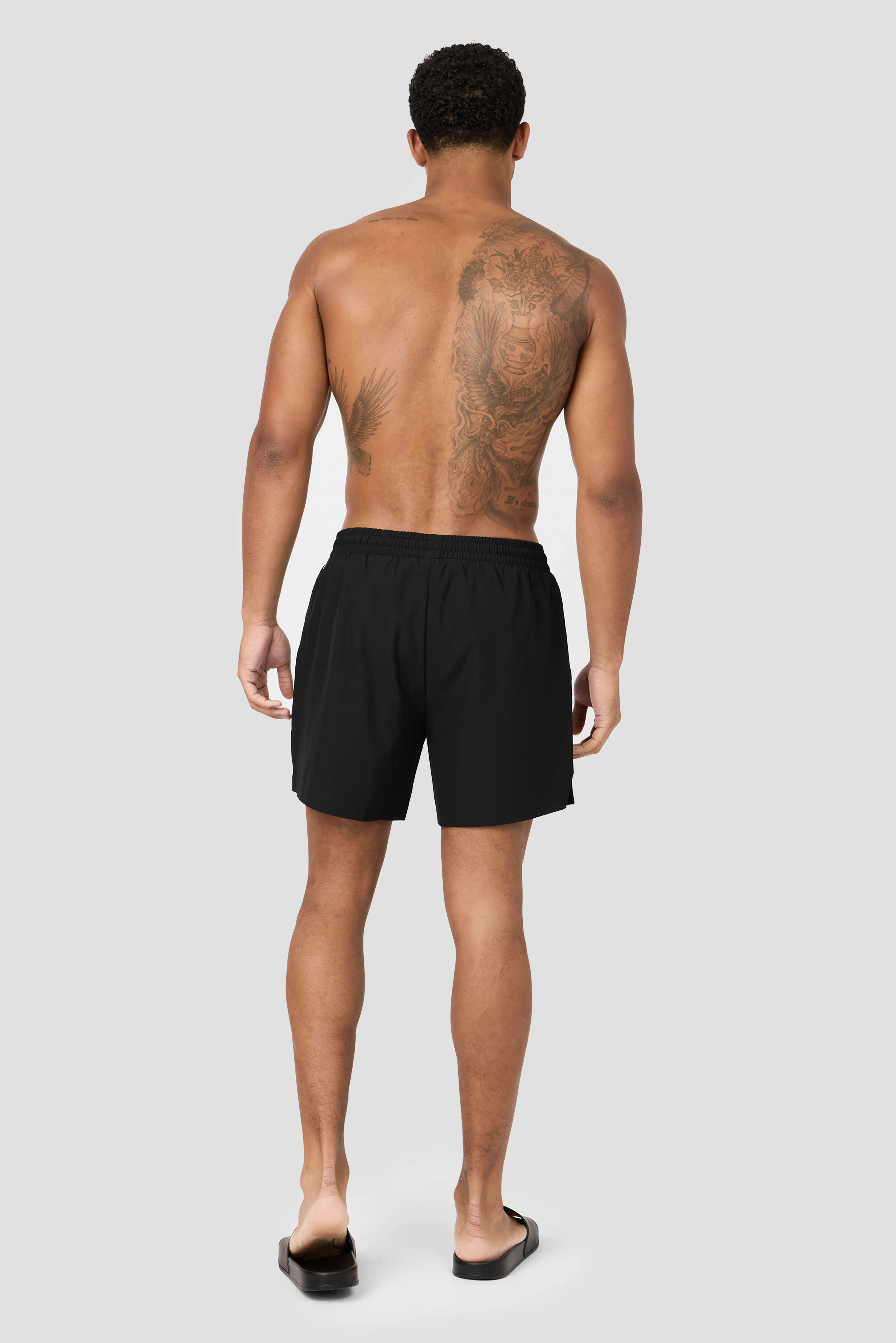 Monogram Swim Short - Black - Image 4