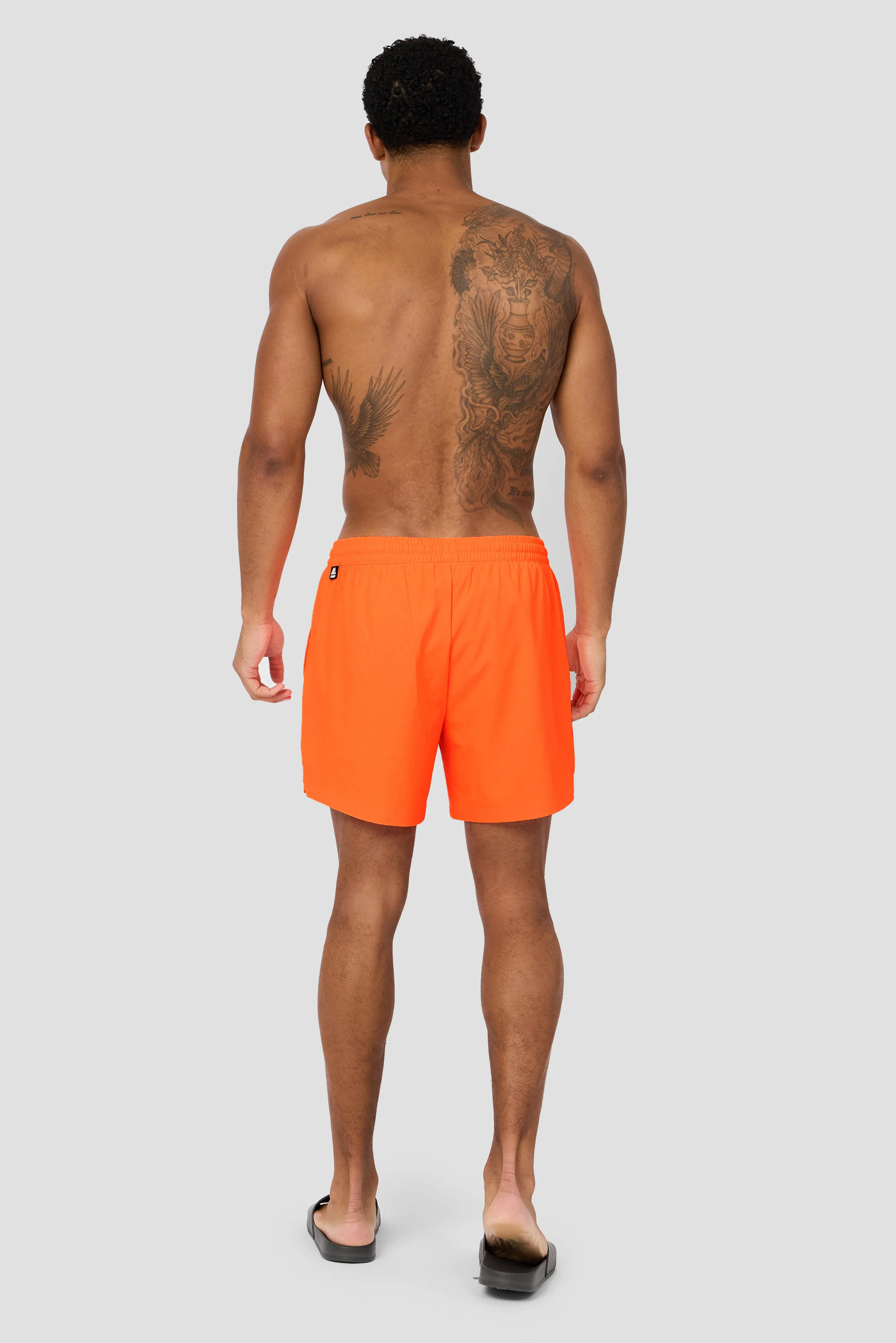 Monogram Swim Short - Fiery Orange - Image 4