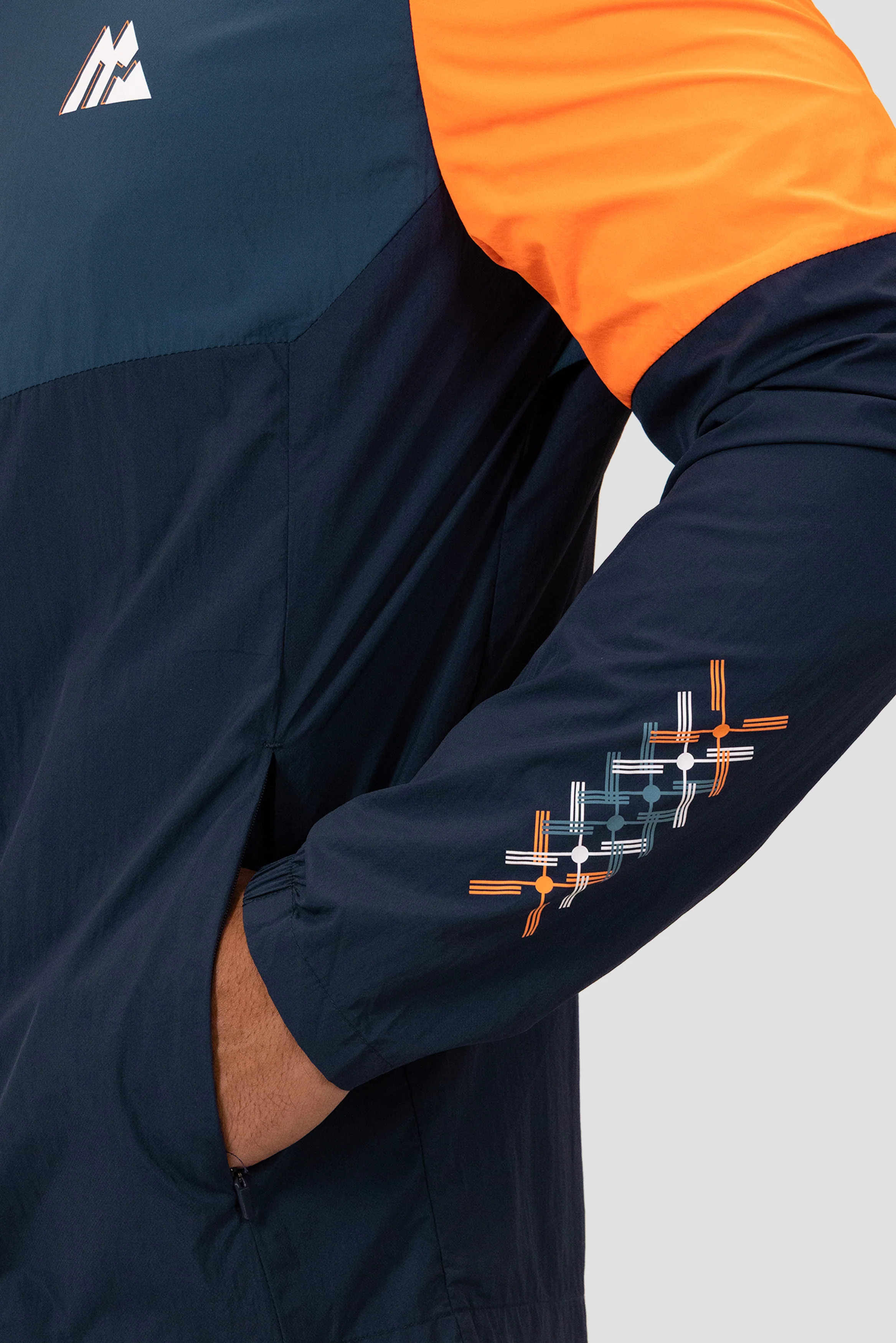 MTX Run City Amsterdam Jacket - Midnight Blue/Naval/Fiery Orange - Image 6