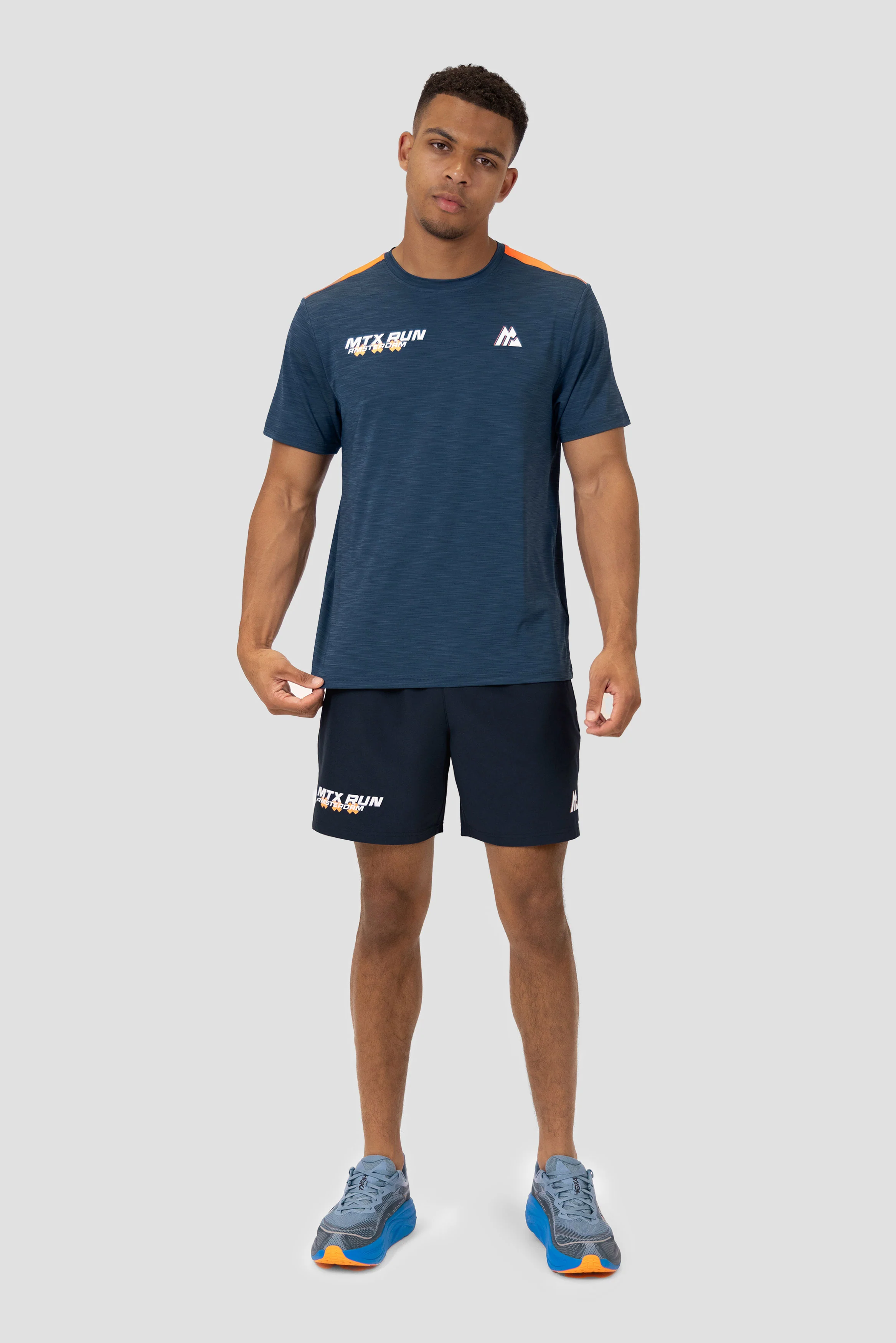 MTX Run City Amsterdam T-Shirt - Naval/Fiery Orange - Image 2