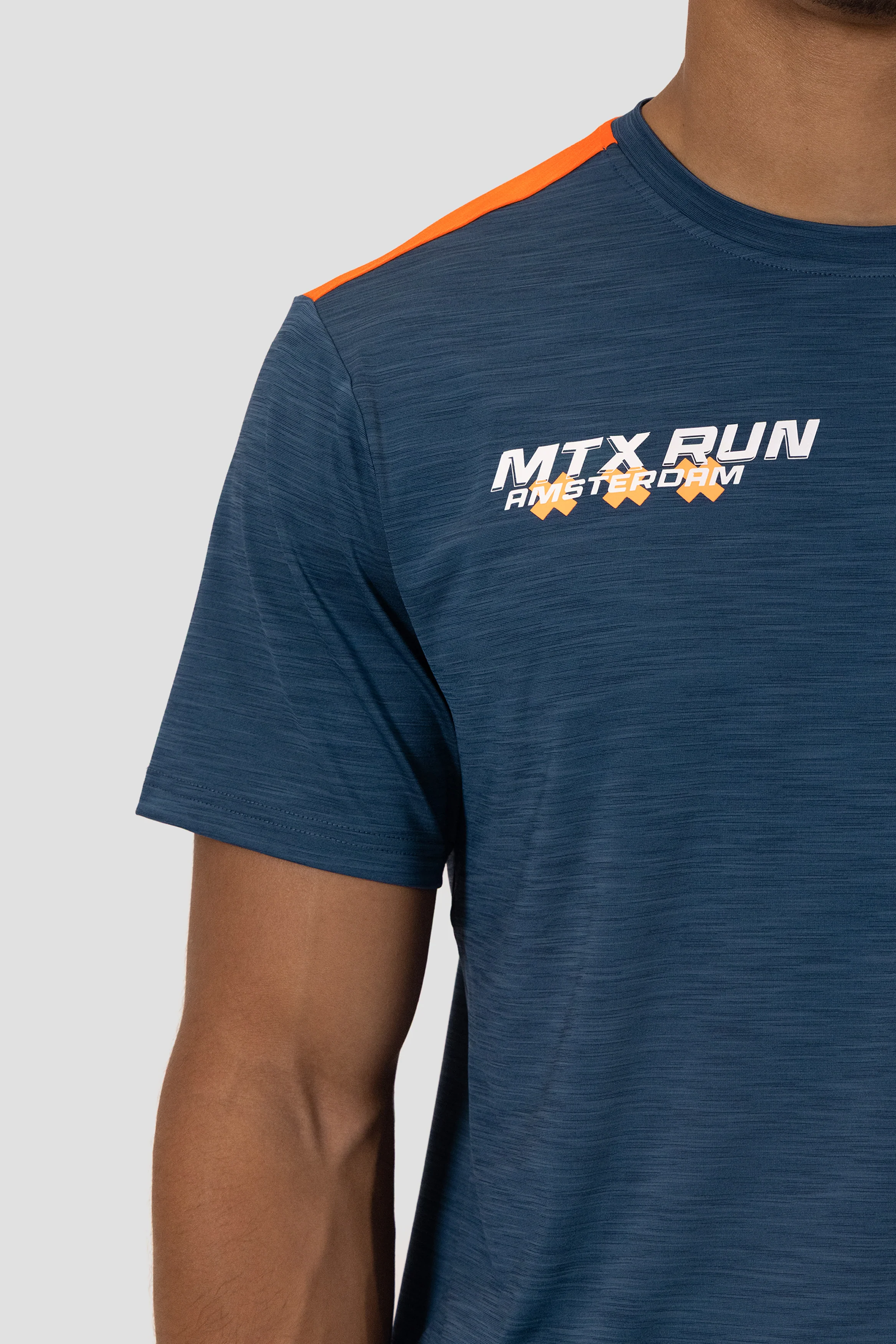 MTX Run City Amsterdam T-Shirt - Naval/Fiery Orange - Image 6