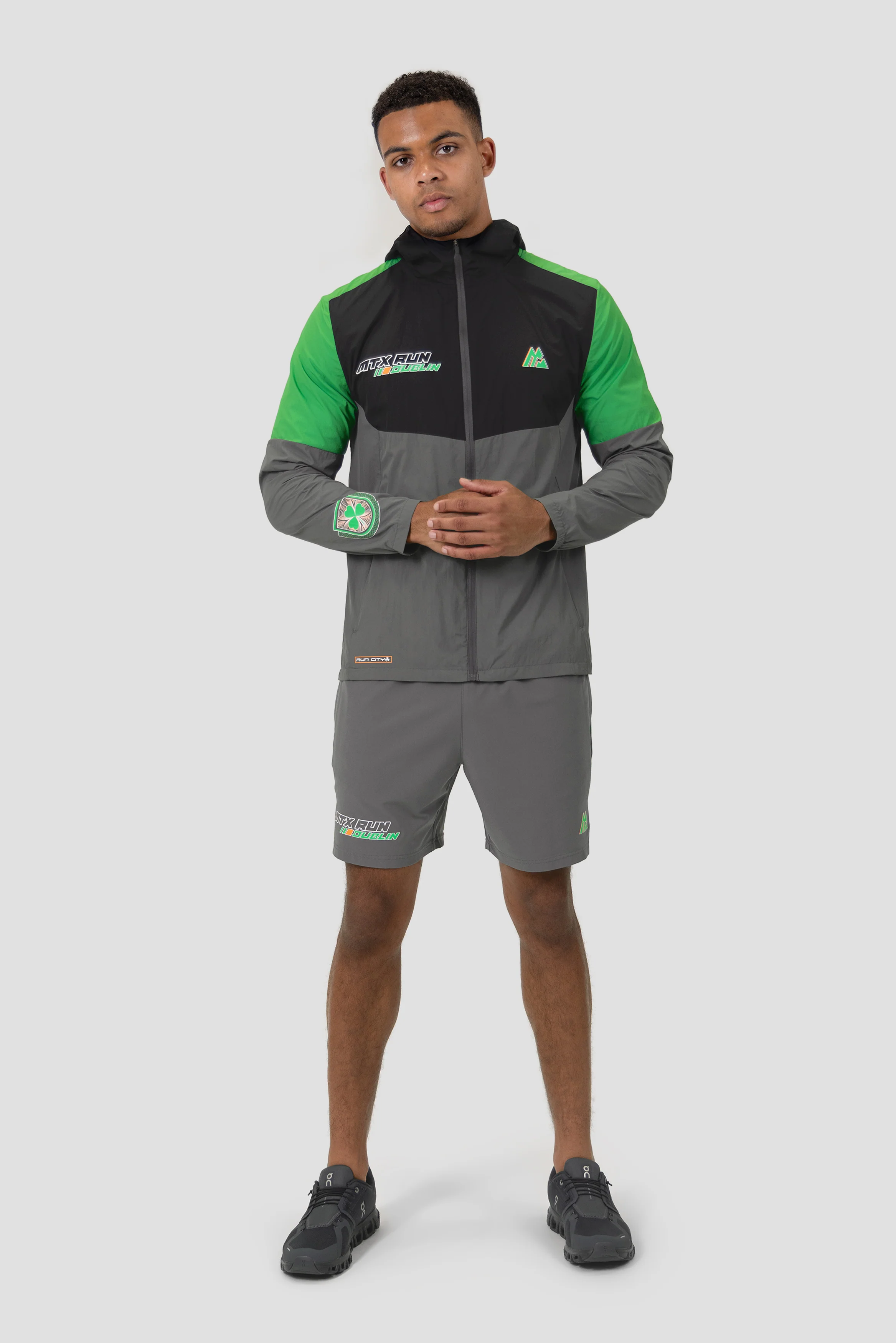 MTX Run City Dublin Jacket - Cement Grey/Black/Jada Green - Image 3