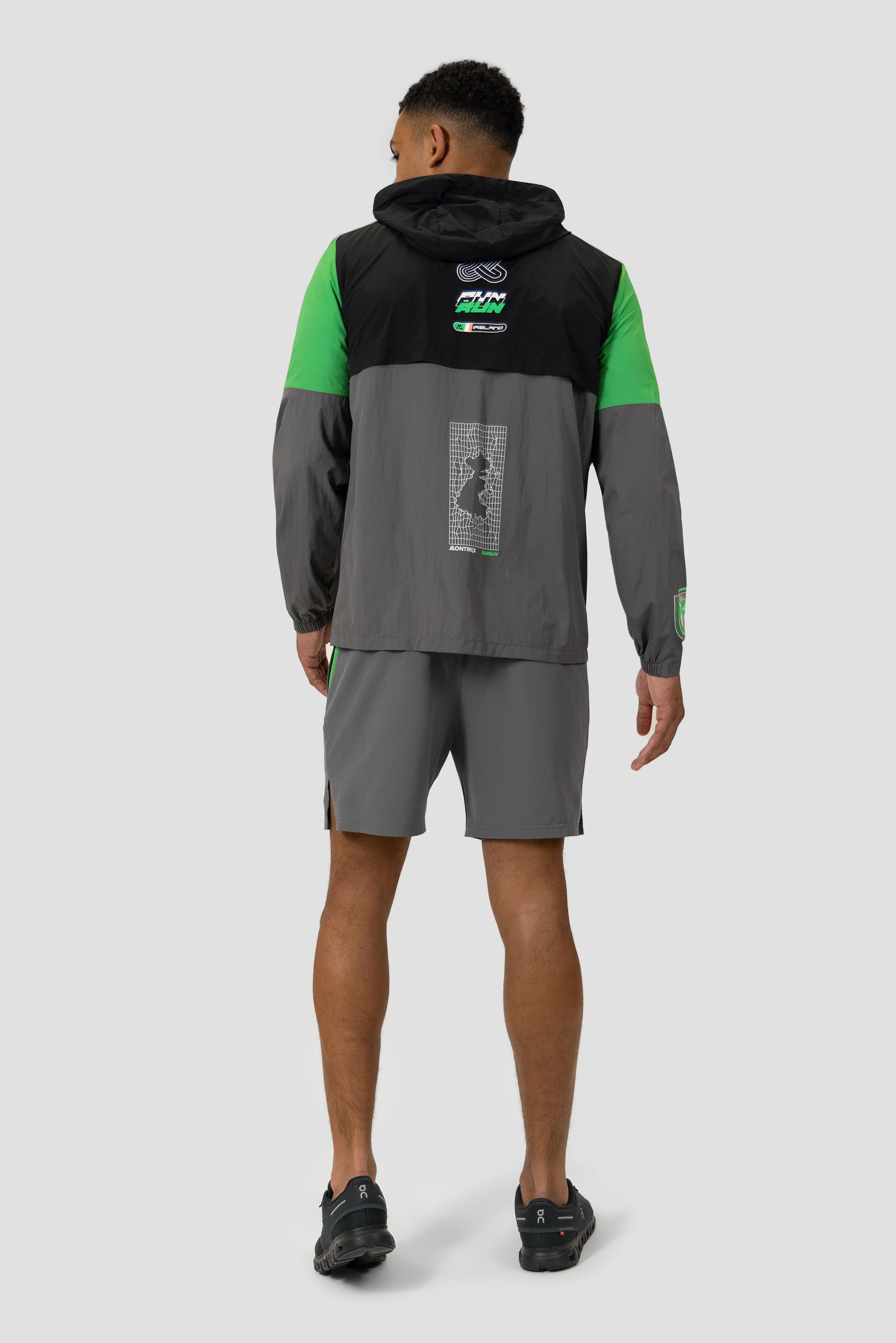 MTX Run City Dublin Short - Cement Grey/Black/Jada Green - Image 6