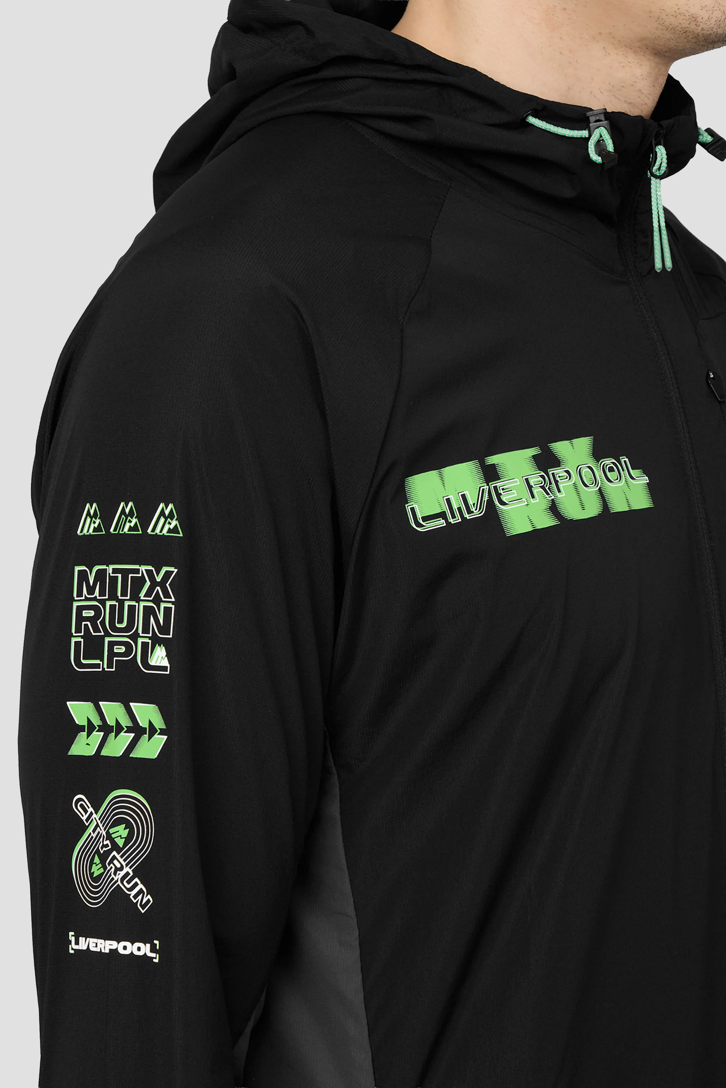 MTX Run City Liverpool Jacket - Black/Asphalt - Image 4