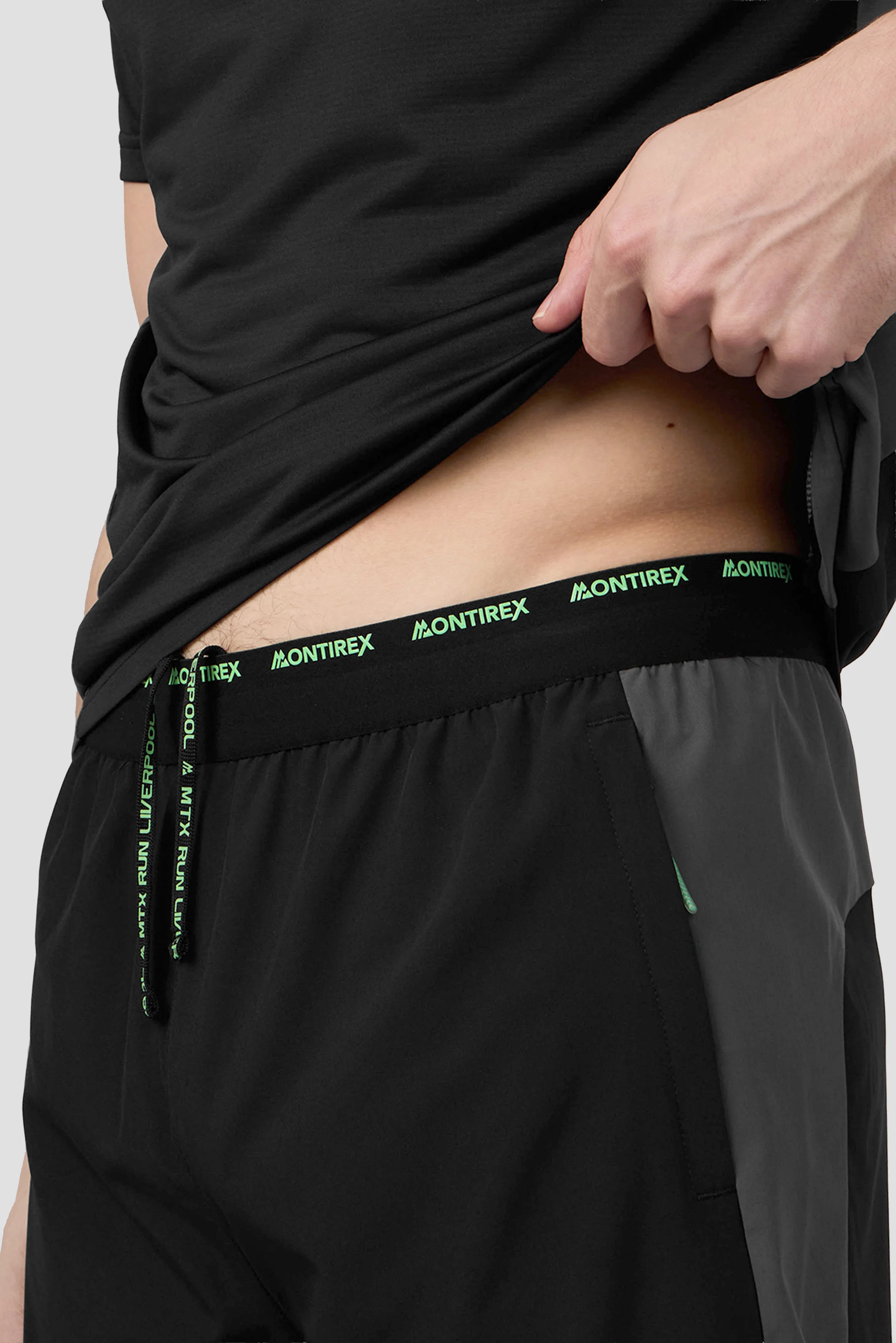 MTX Run City Liverpool Short - Black/Asphalt - Image 5