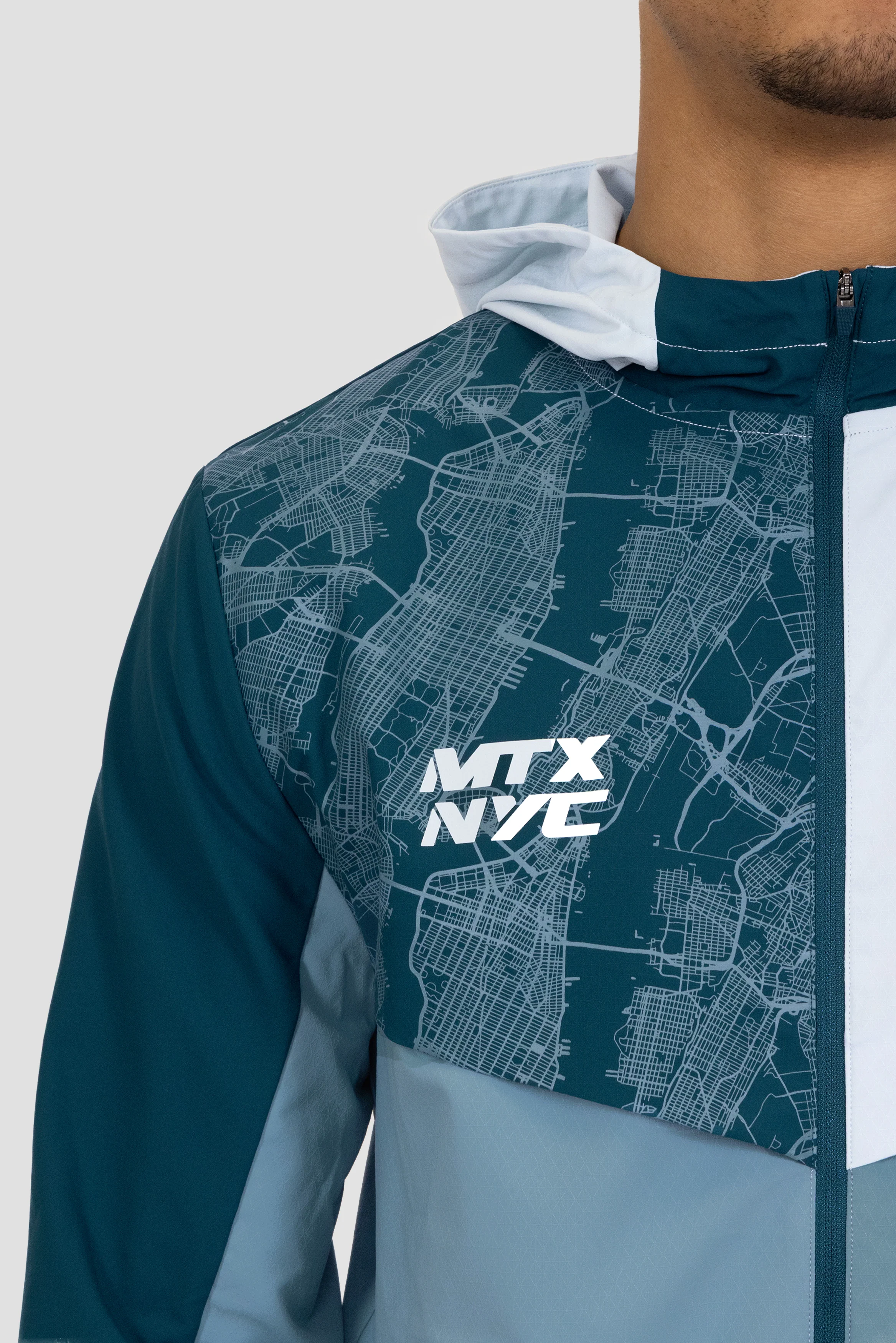 MTX Run City New York Jacket - Abyssal/Summer Mist/Slate Blue - Image 5