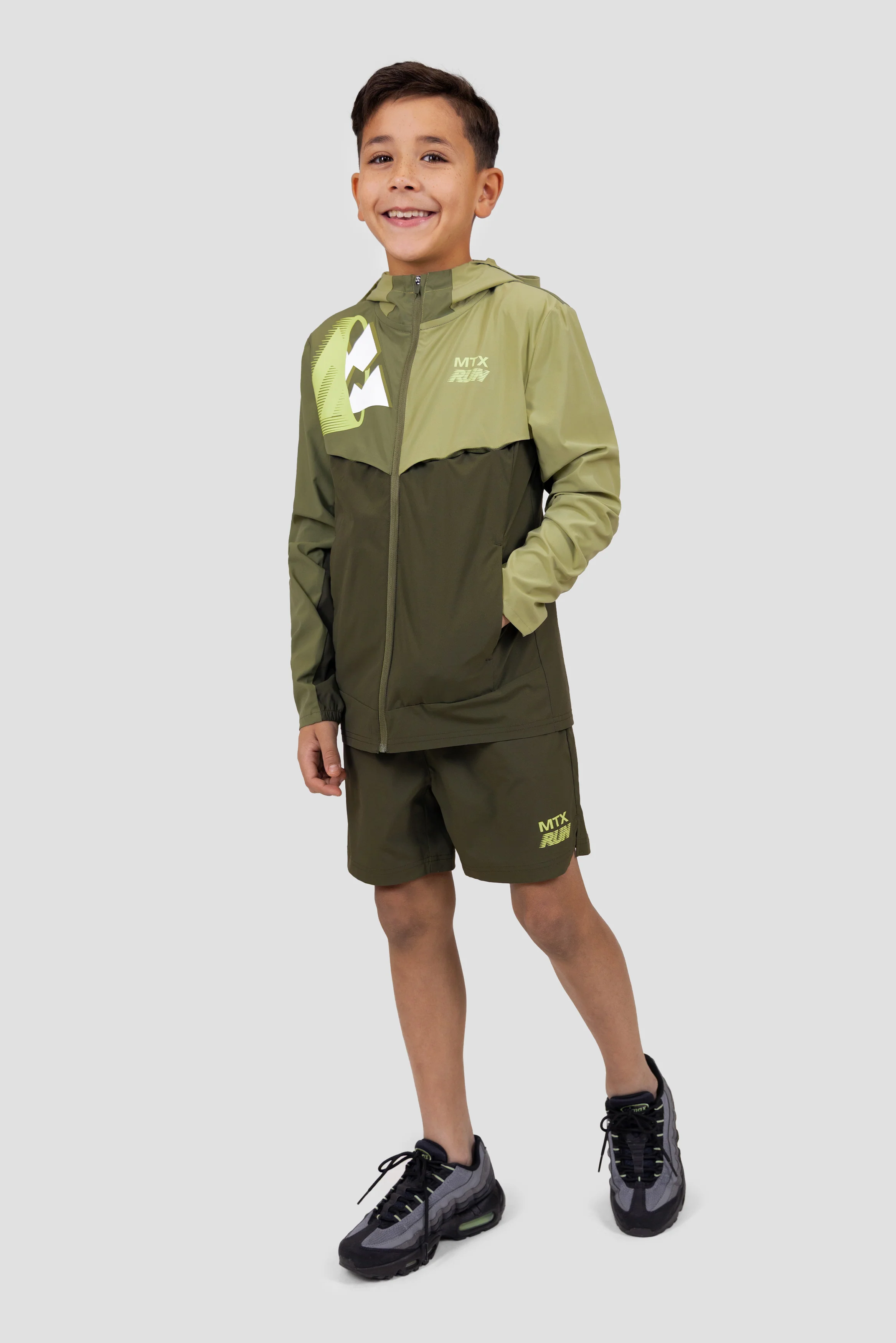 Boys MTX Run Jacket - Elm/Eden/Orchard - Image 3
